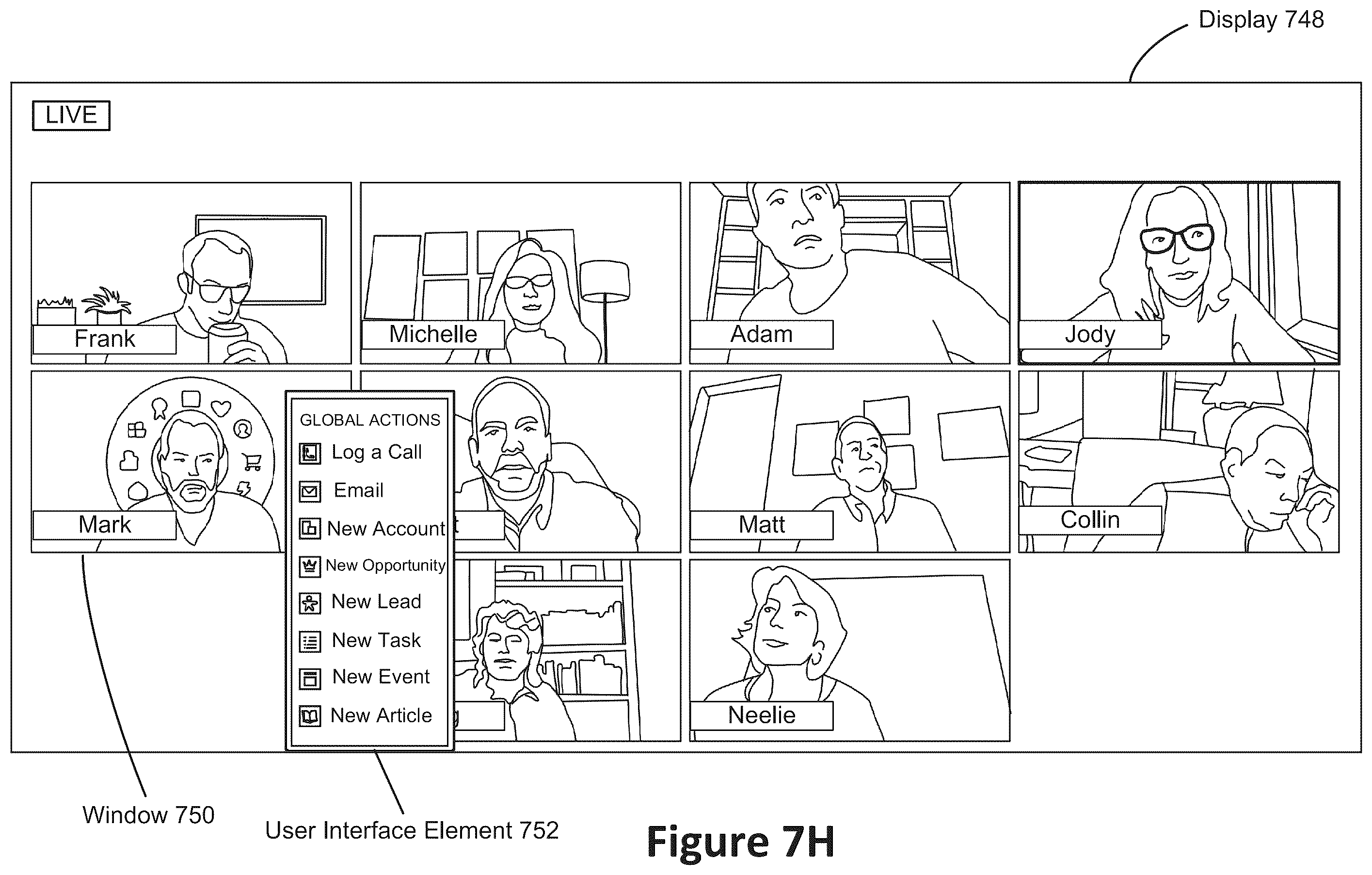 Patent US11847165 Figure 14 – Integration of video conferencing applications with on-demand database services
