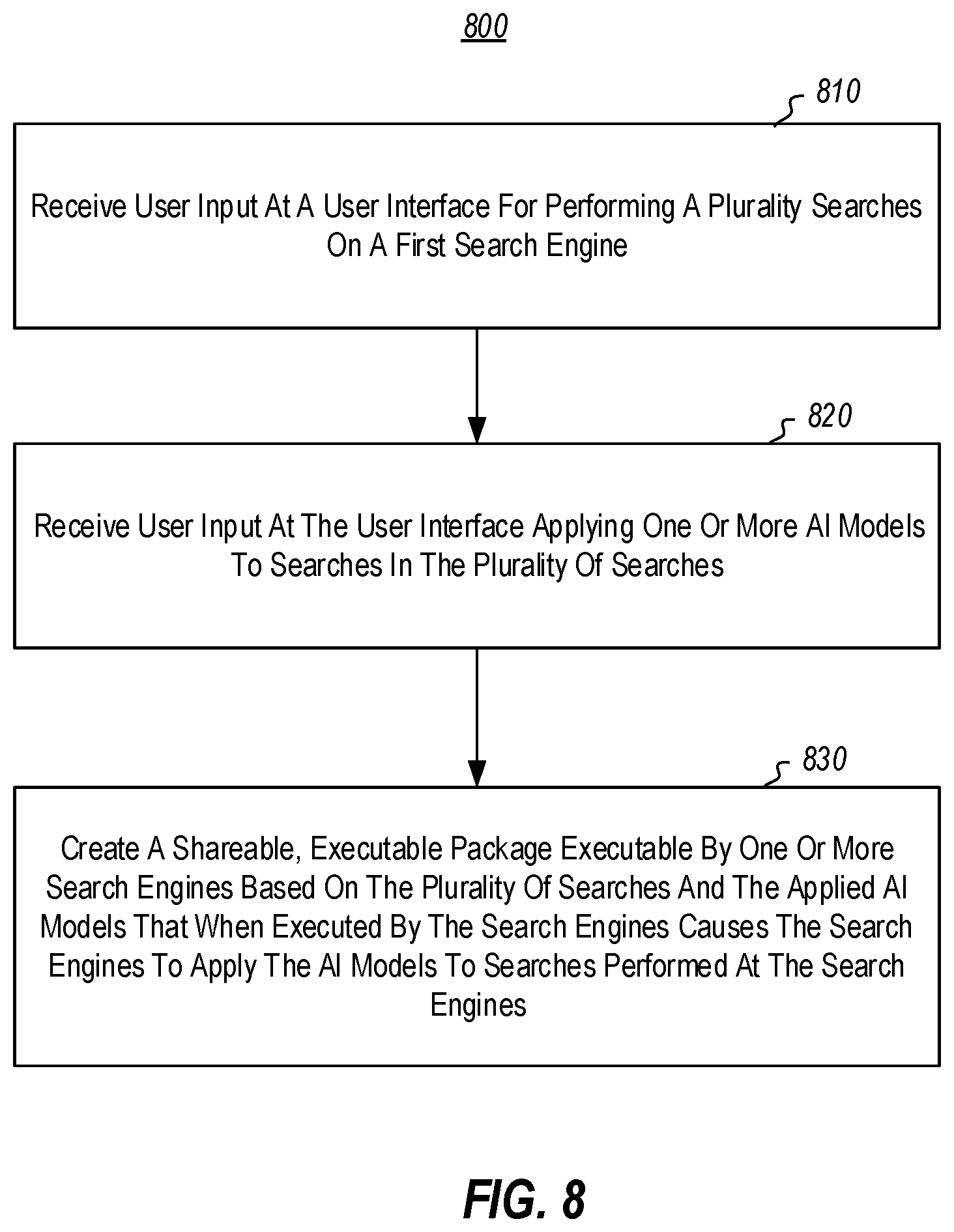 Patent US11847166 Figure 4 – Search engine functionality using shared AI models