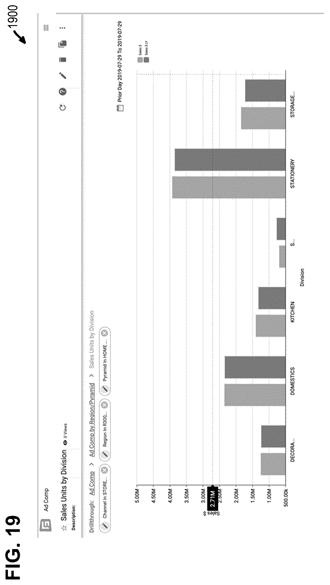 Patent US11847170 Figure 19 – Data visualization tool with guided visualization creation and secure publication features, and graphical user interface thereof