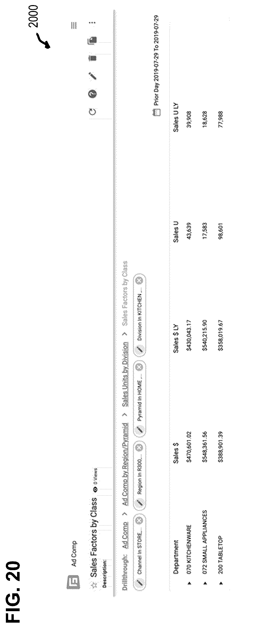 Patent US11847170 Figure 20 – Data visualization tool with guided visualization creation and secure publication features, and graphical user interface thereof