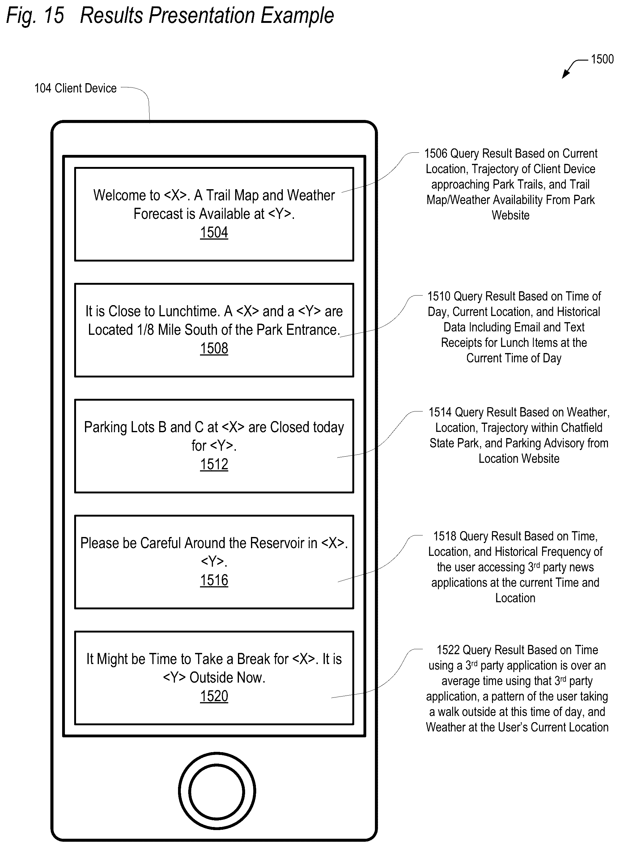 Patent US11847179 Figure 18 – Curated result finder