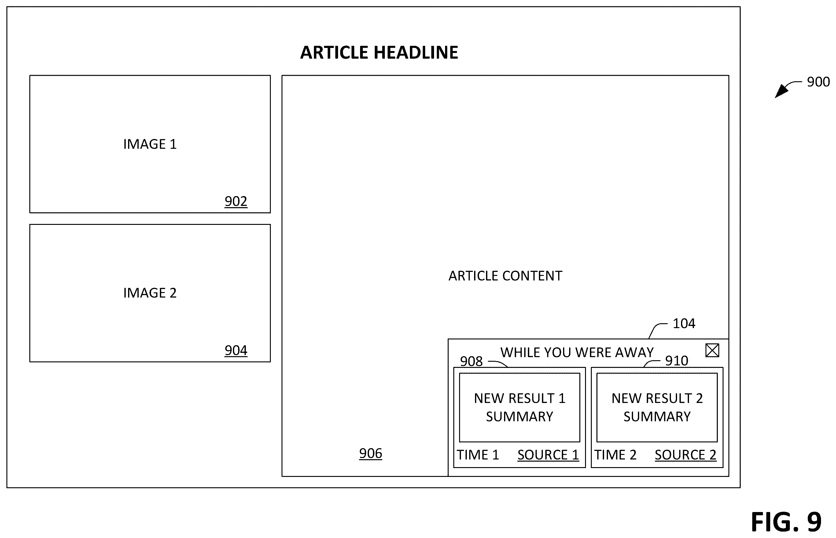 Patent US11847181 Figure 8 – Updating a search page upon return of user focus