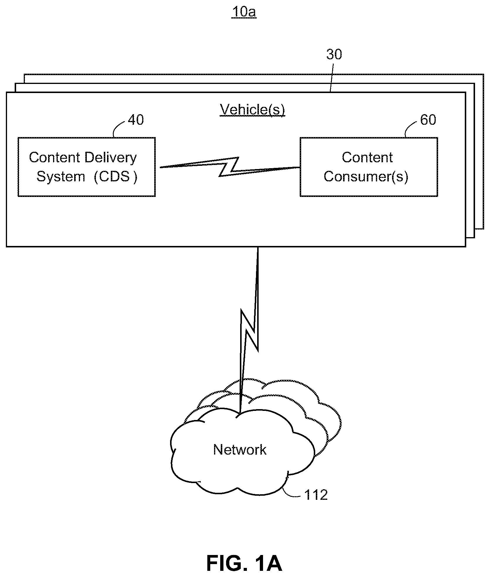 Patent US11847192 Figure 1 – In-vehicle content delivery system operable in autonomous mode and non-autonomous mode
