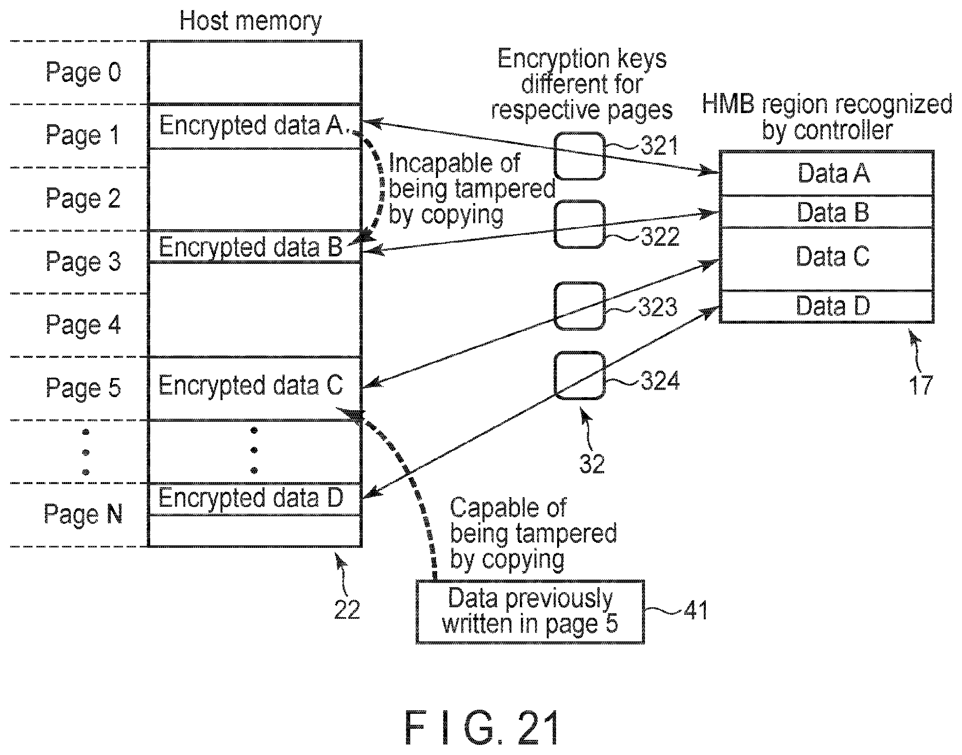 Patent US11847243 Figure 17 – Memory system