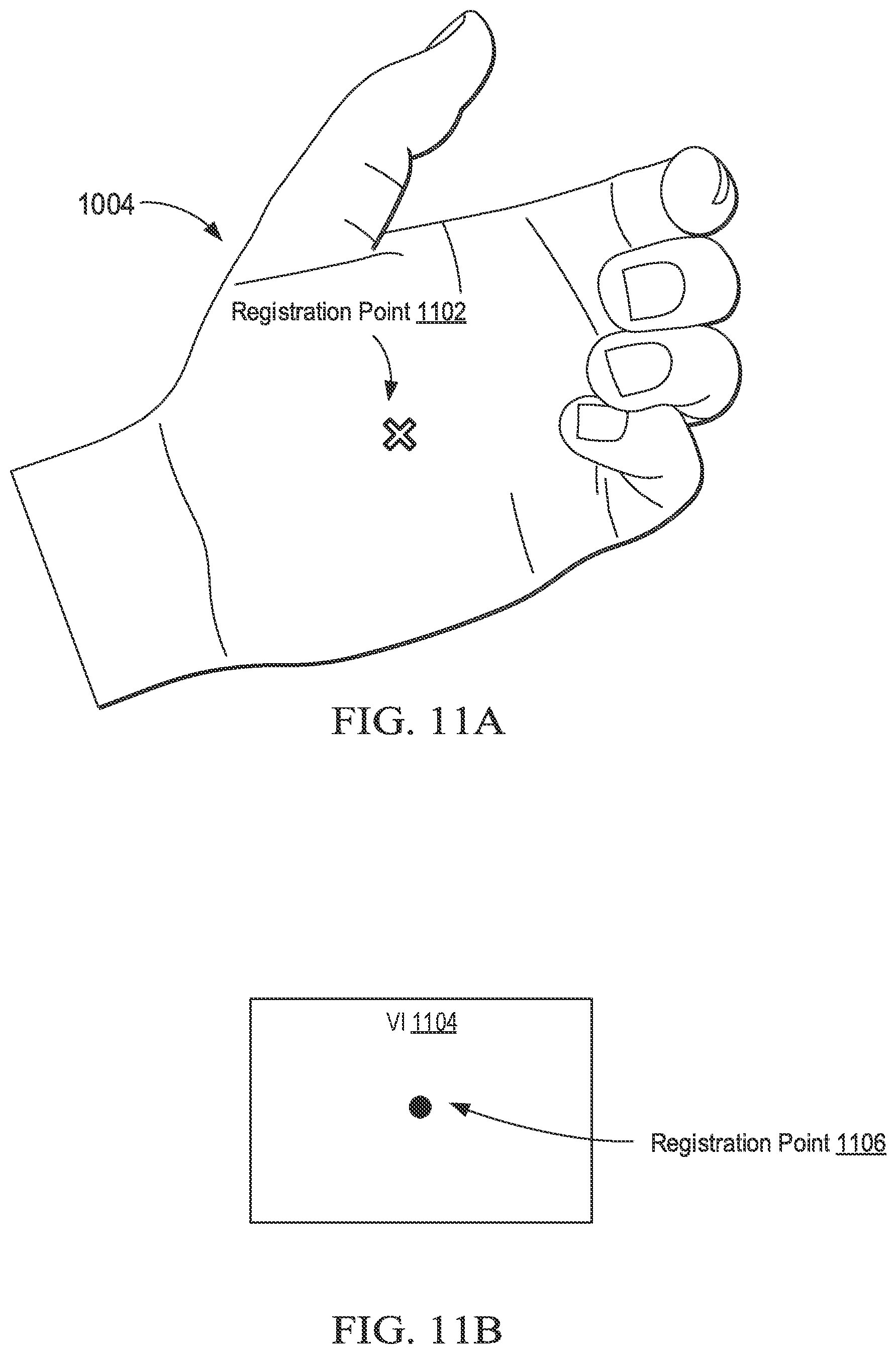 Patent US11847256 Figure 11 – Presenting and aligning laser projected virtual interfaces