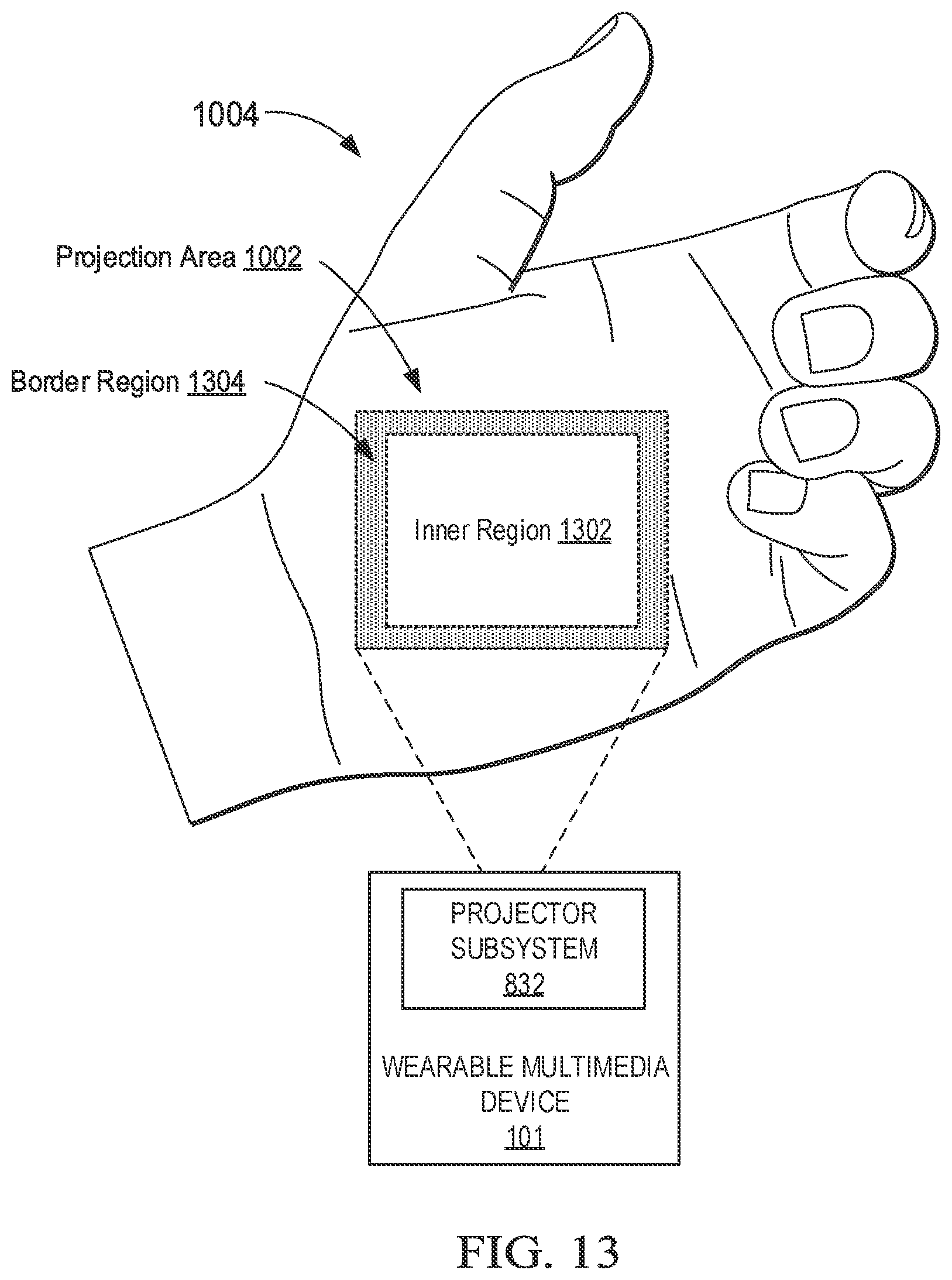 Patent US11847256 Figure 17 – Presenting and aligning laser projected virtual interfaces