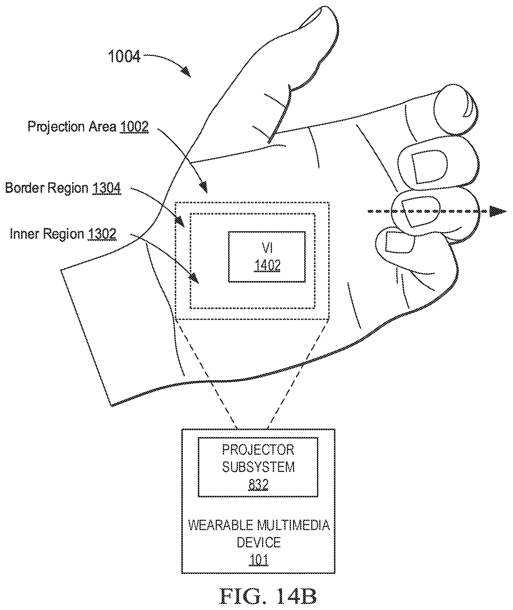 Patent US11847256 Figure 19 – Presenting and aligning laser projected virtual interfaces
