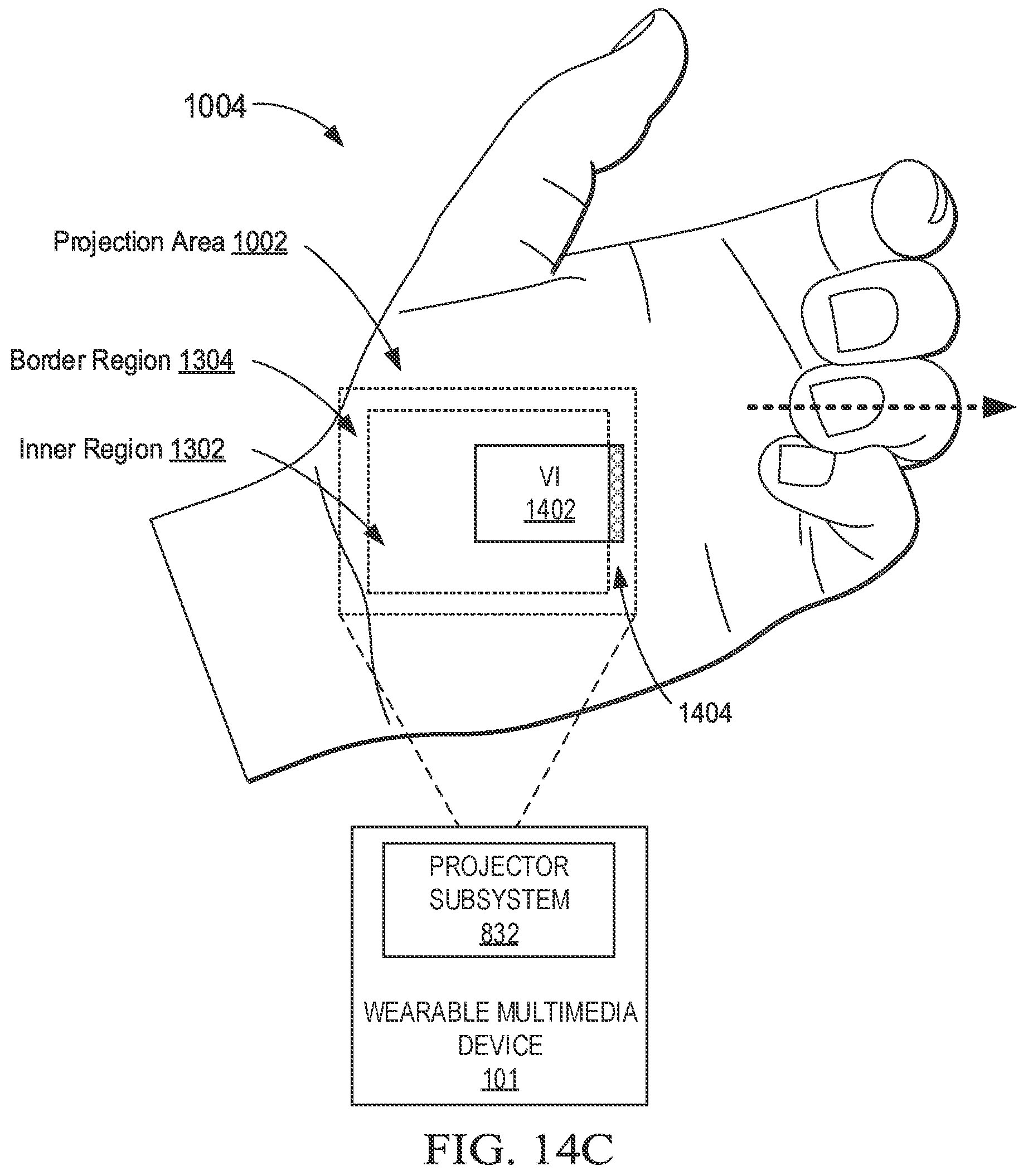 Patent US11847256 Figure 20 – Presenting and aligning laser projected virtual interfaces