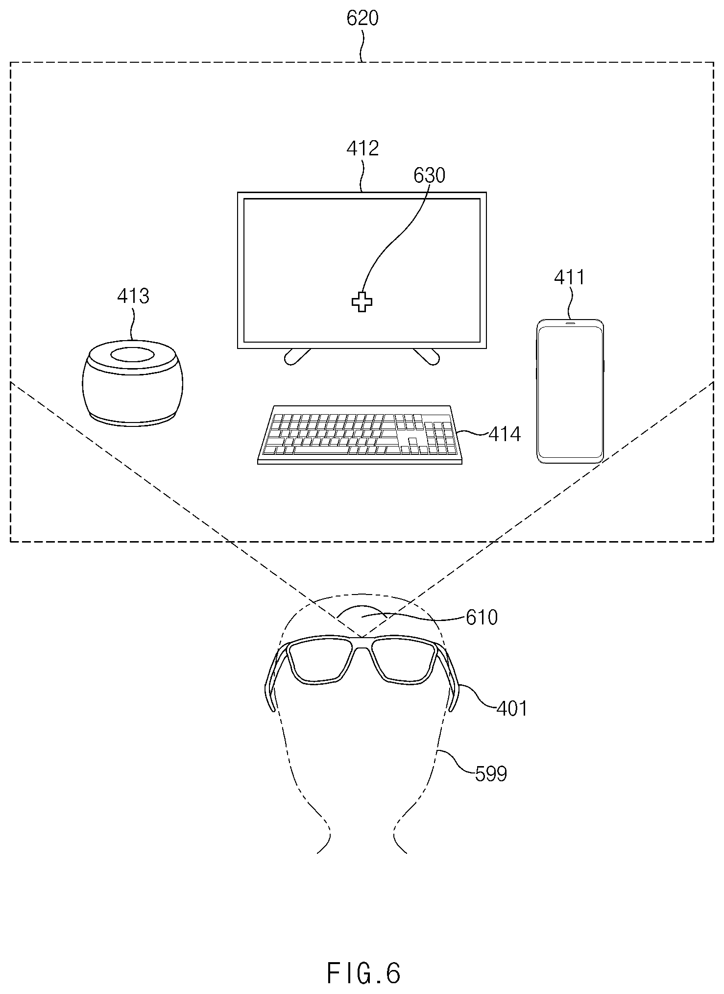 Patent US11847258 Figure 6 – Method for wireless connection in augmented reality environment and electronic device therefor