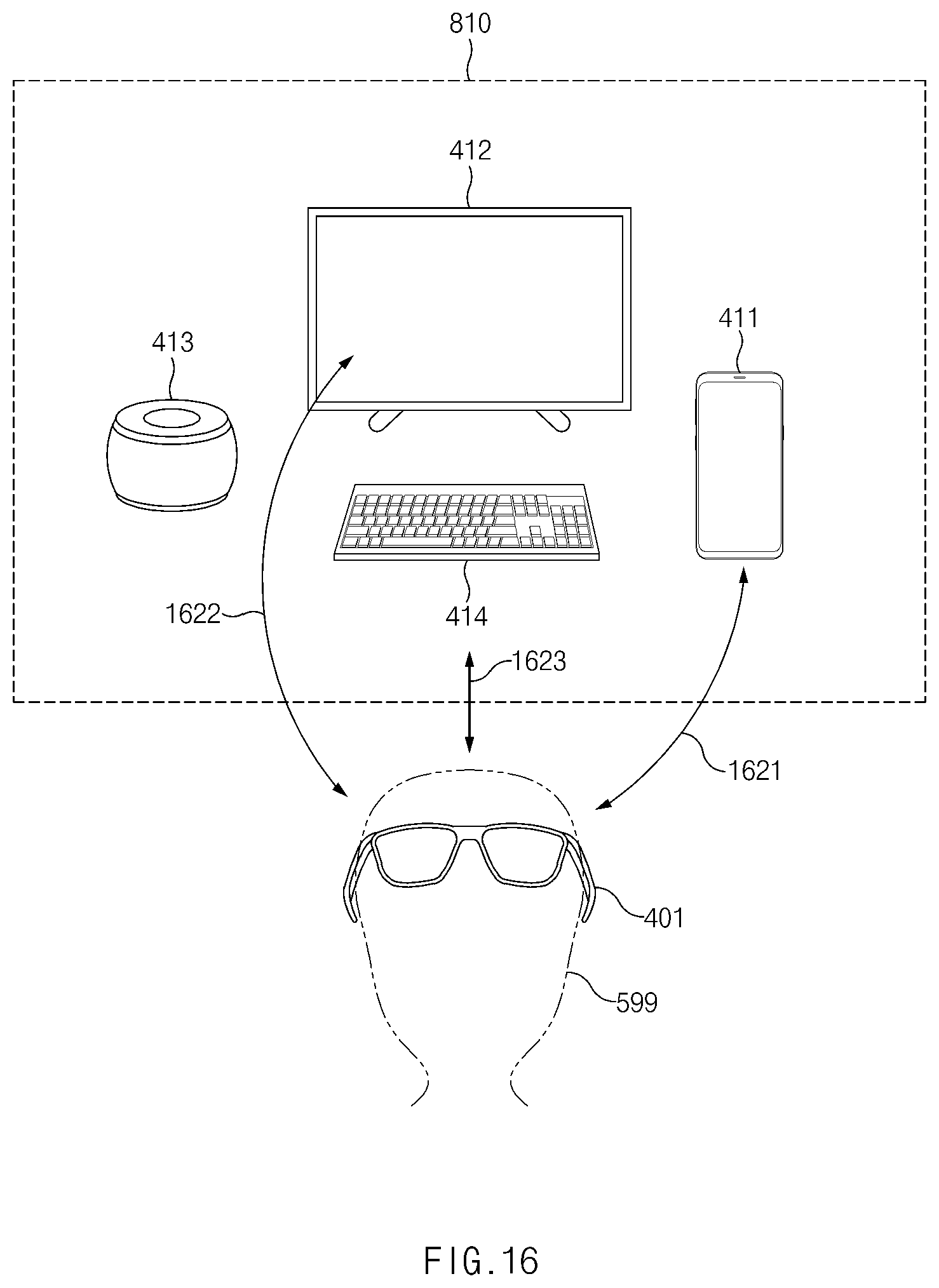 Patent US11847258 Figure 16 – Method for wireless connection in augmented reality environment and electronic device therefor
