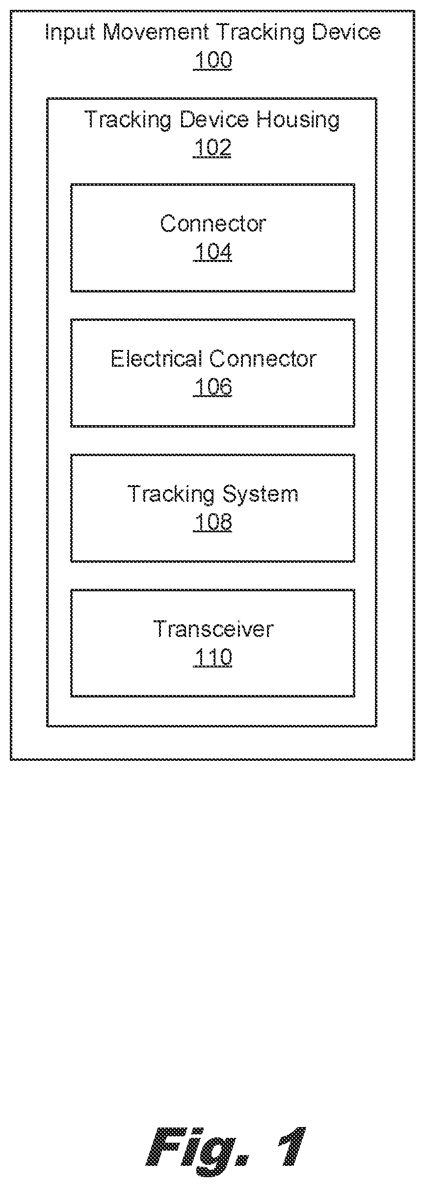 Patent US11847267 Figure 1 – Input device tracking systems