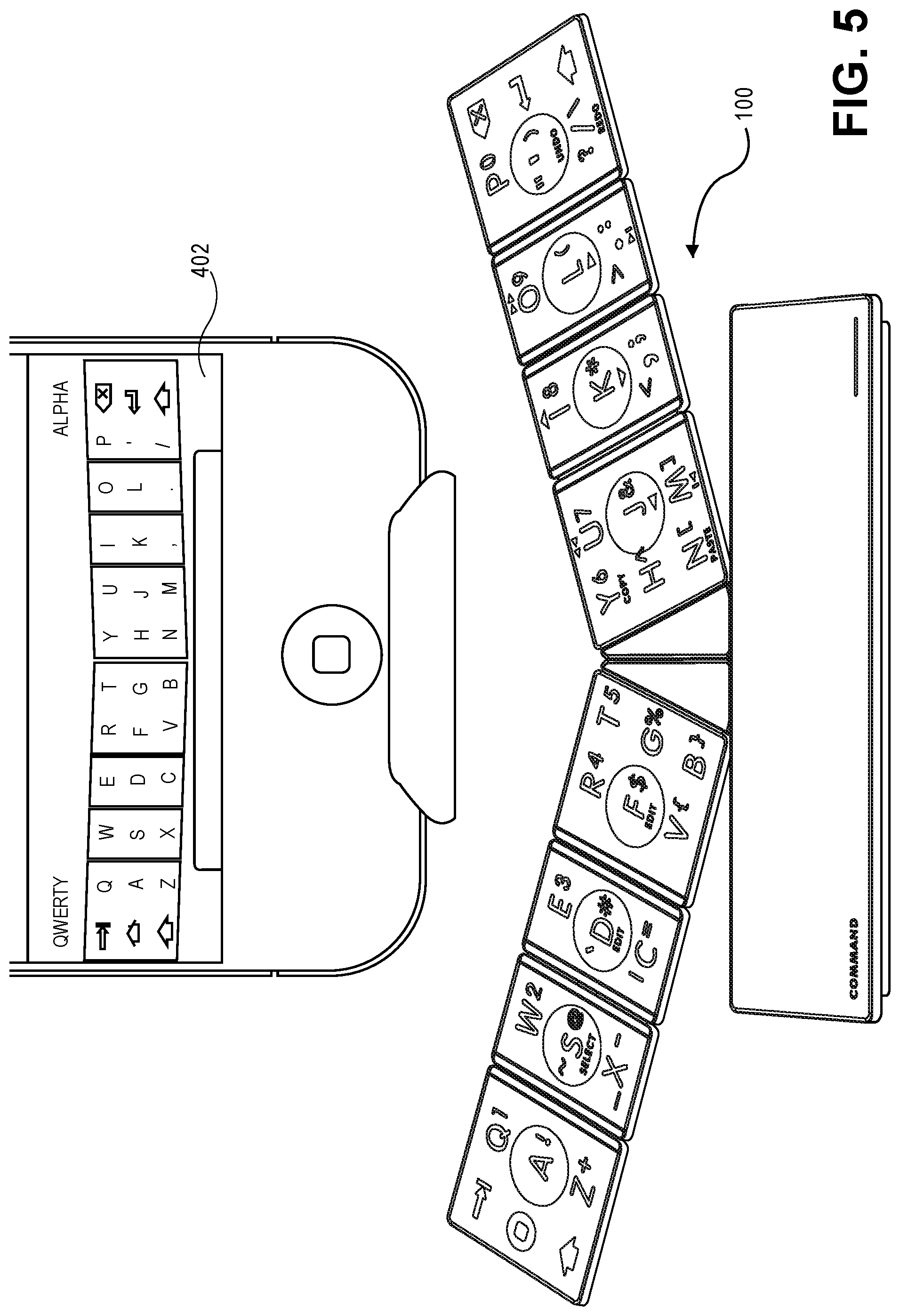 Patent US11847268 Figure 7 – Reprogramable multi-host, multi-character set keyboard