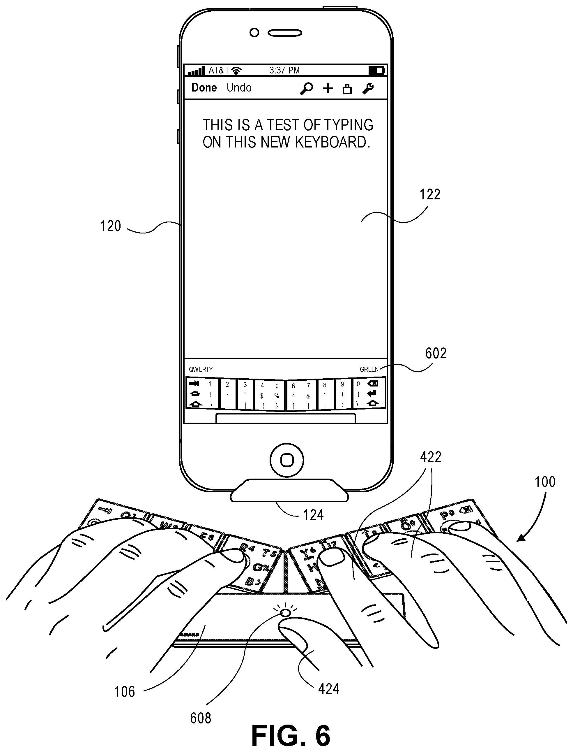 Patent US11847268 Figure 8 – Reprogramable multi-host, multi-character set keyboard