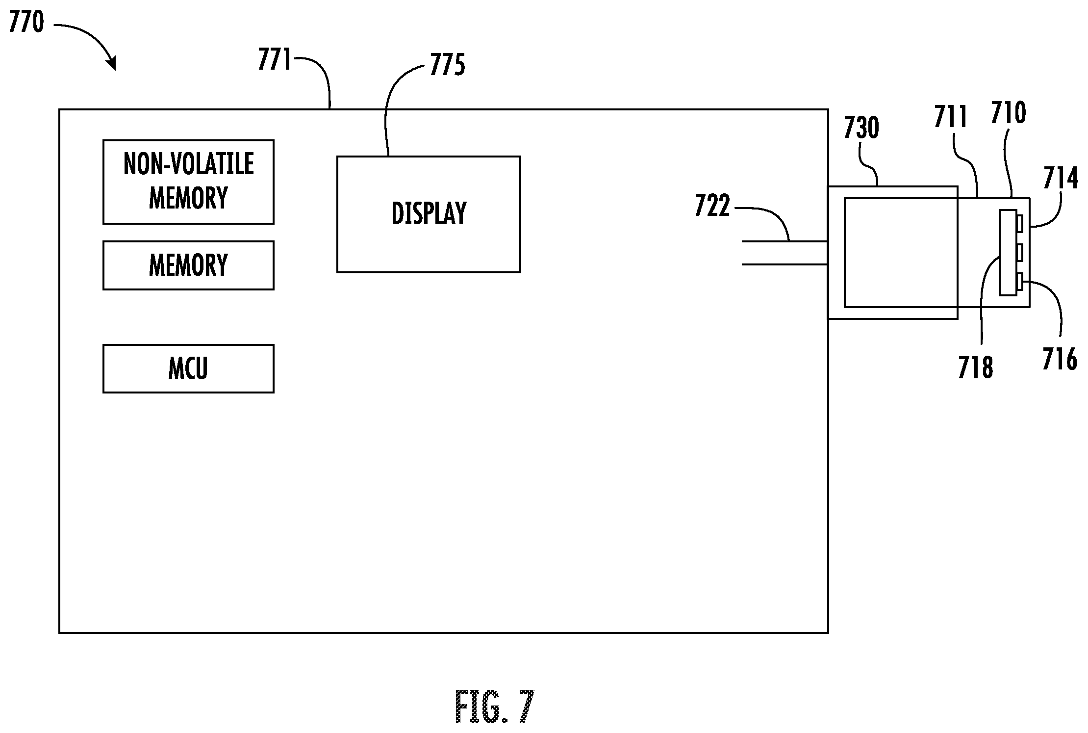 Patent US11847270 Figure 5 – Device menu controls connector