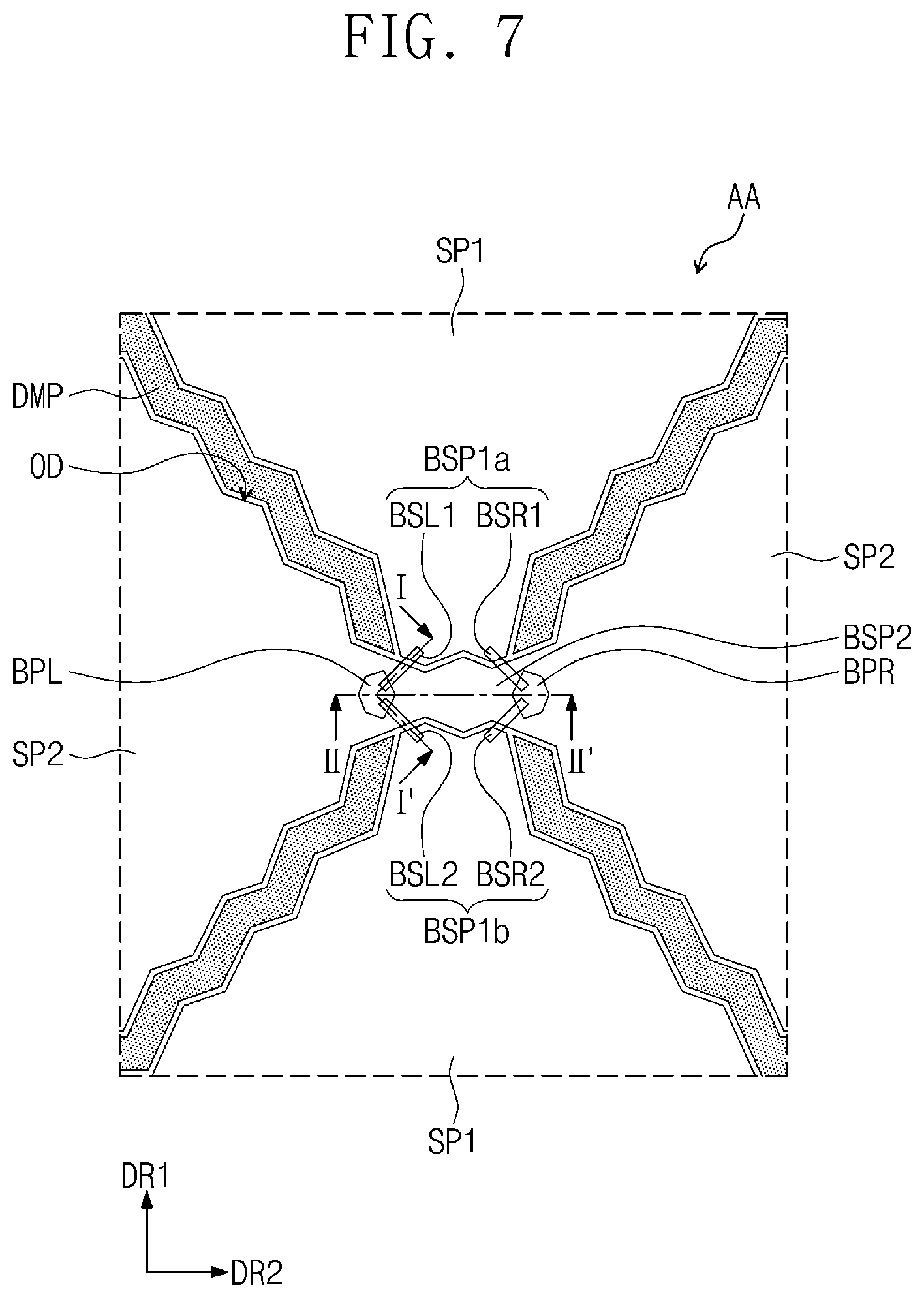 Patent US11847273 Figure 7 – Electronic panel and display device including the same