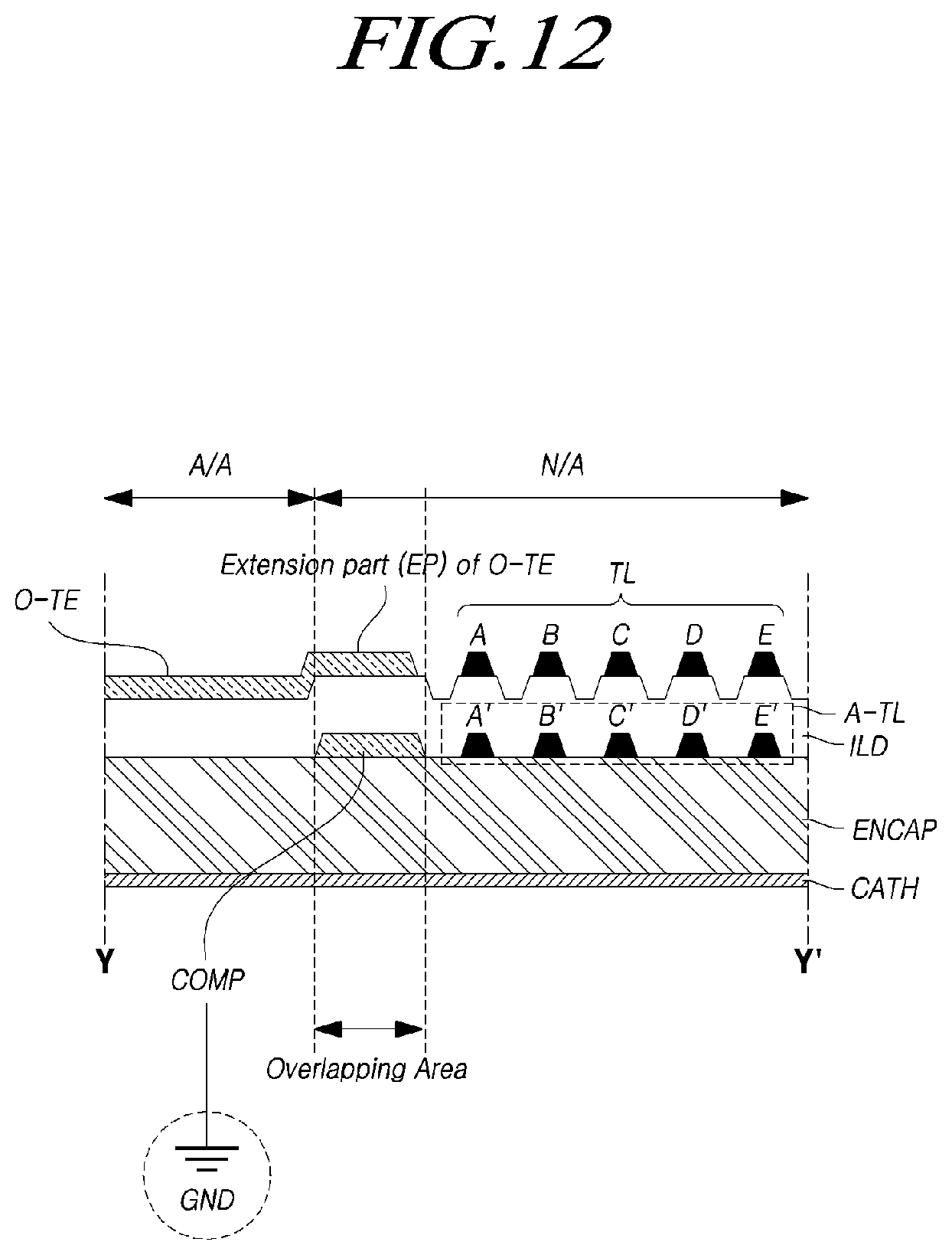 Patent US11847274 Figure 12 – Touch display device and touch panel