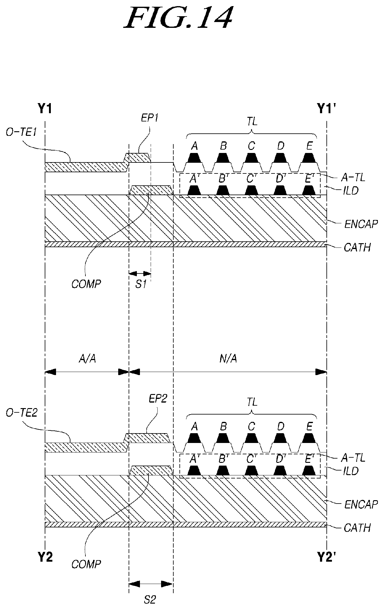 Patent US11847274 Figure 14 – Touch display device and touch panel