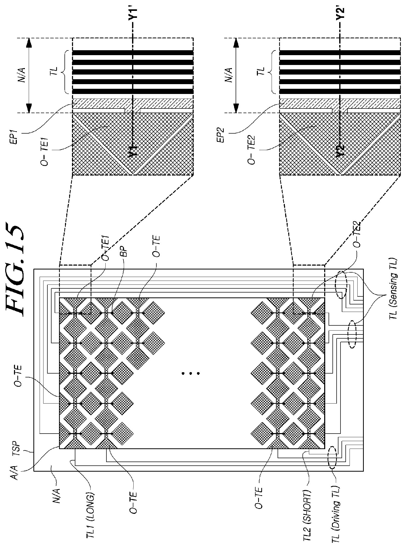 Patent US11847274 Figure 15 – Touch display device and touch panel