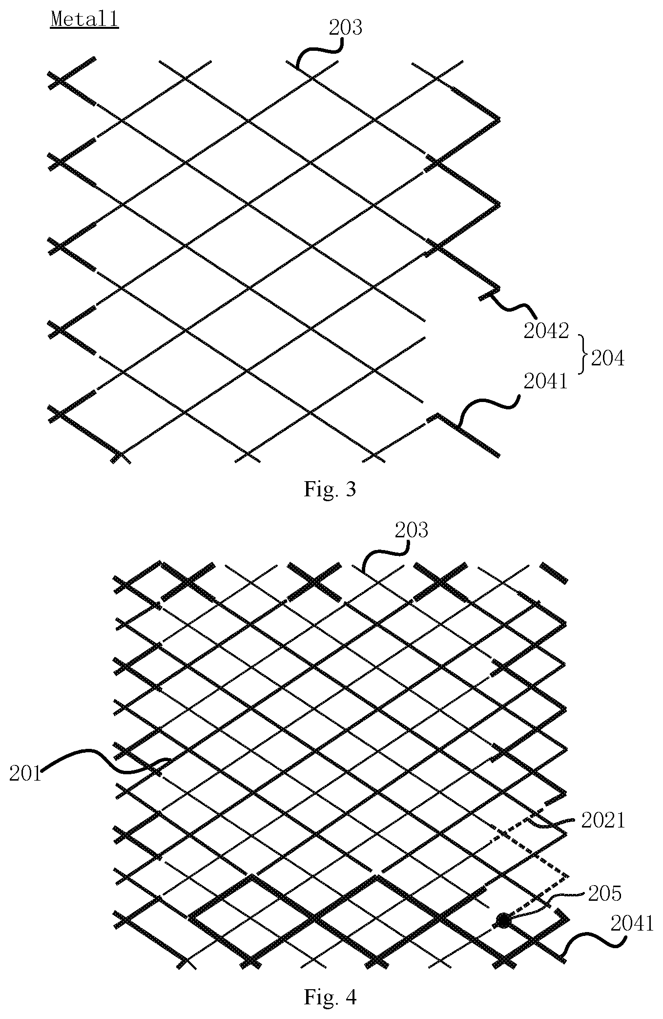 Patent US11847276 Figure 2 – Touch substrate and touch display device