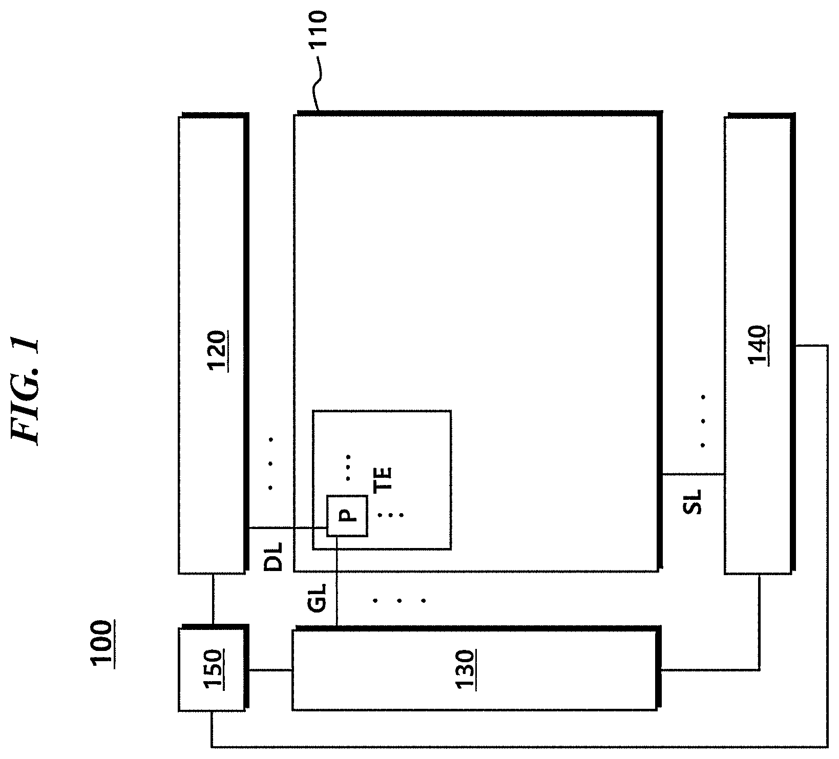 Patent US11847277 Figure 1 – Touch circuit and method for controlling touch circuit