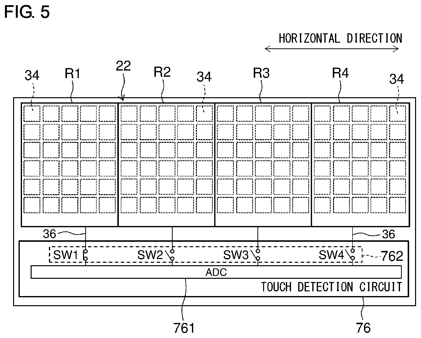 Patent US11847279 Figure 5 – Display system, control device, and control method