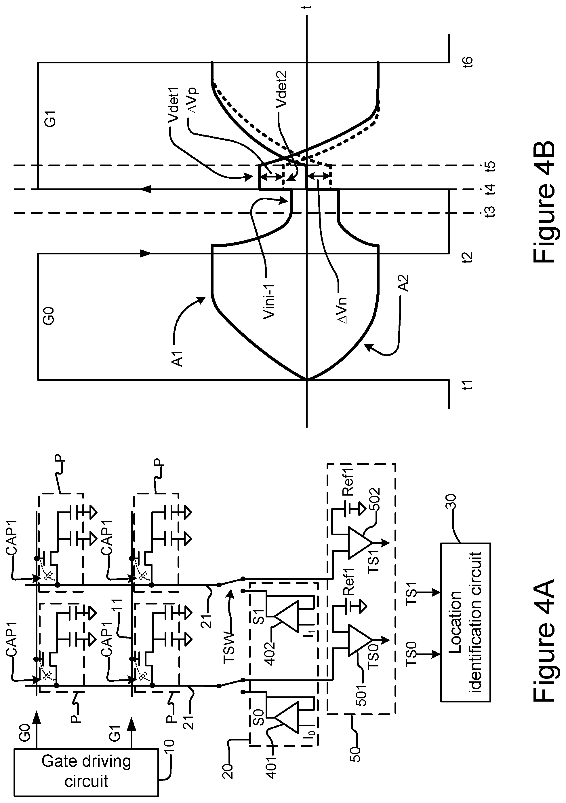 Patent US11847280 Figure 4 – Touch panel and touch detection circuit thereof