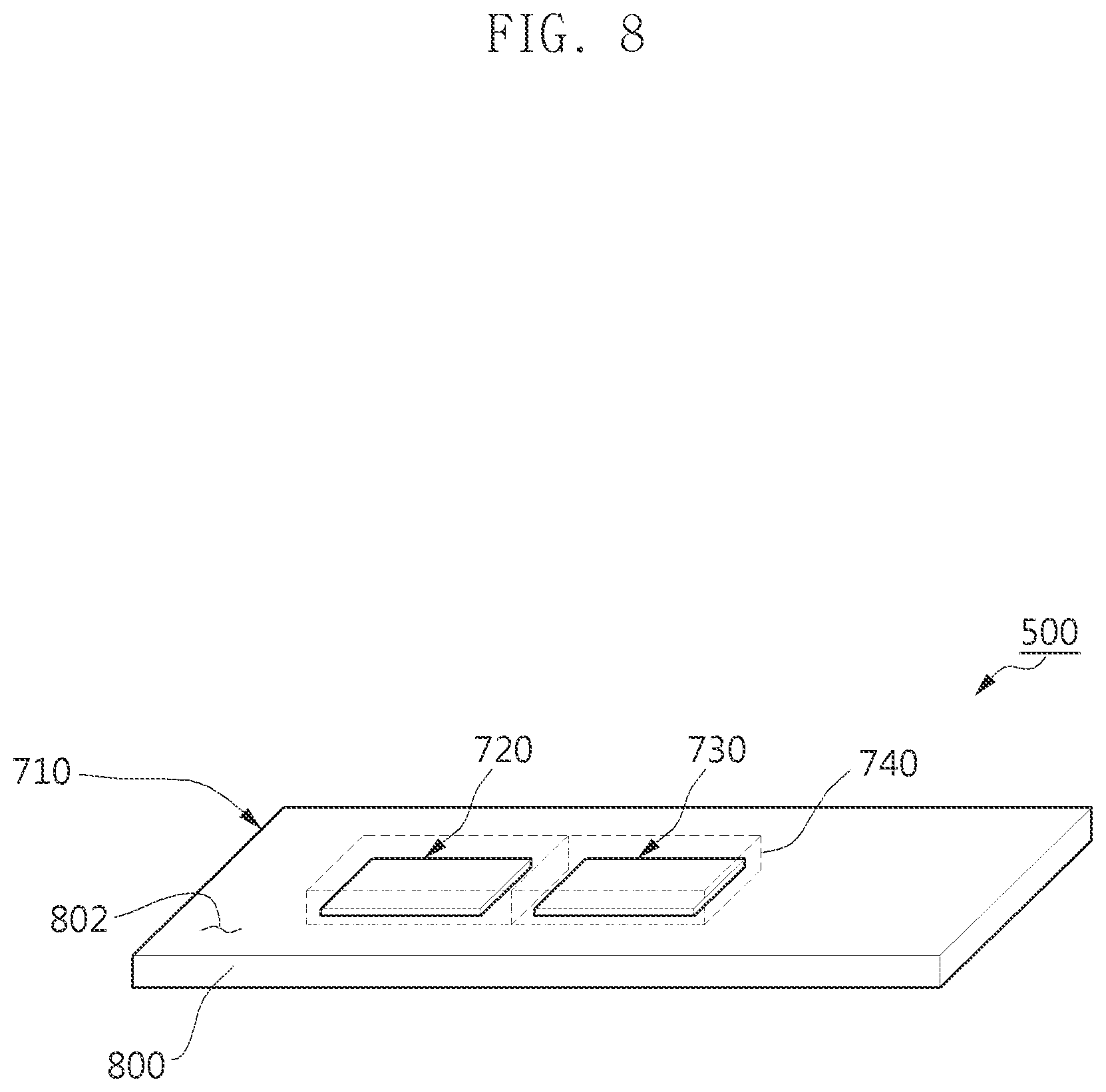 Patent US11847282 Figure 8 – Electronic device comprising pen input device and configured to reduce deterioration in antenna due to pen input device