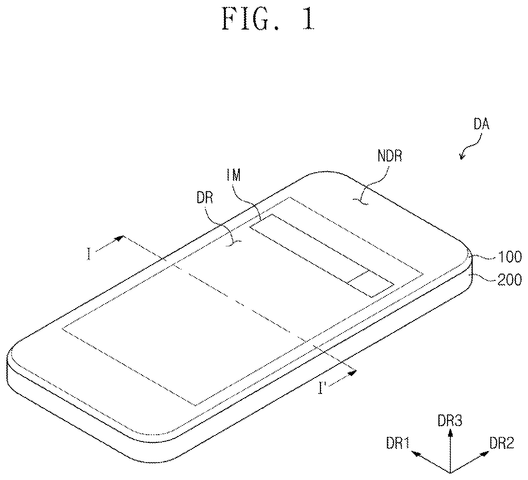 Patent US11847283 Figure 1 – Display apparatus