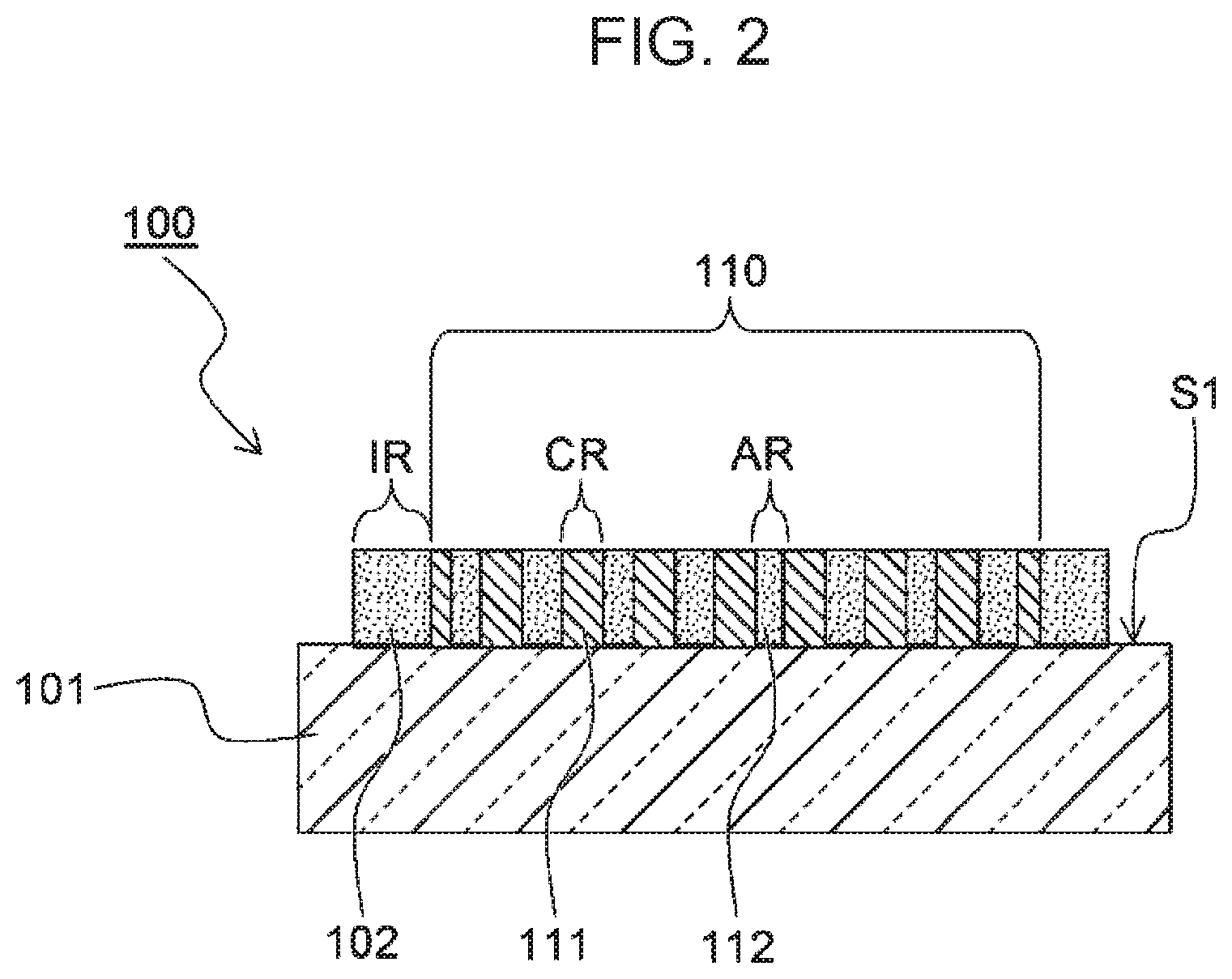 Patent US11847284 Figure 2 – Transparent electrode member, multilayer transparent electrode member, and capacitive sensor