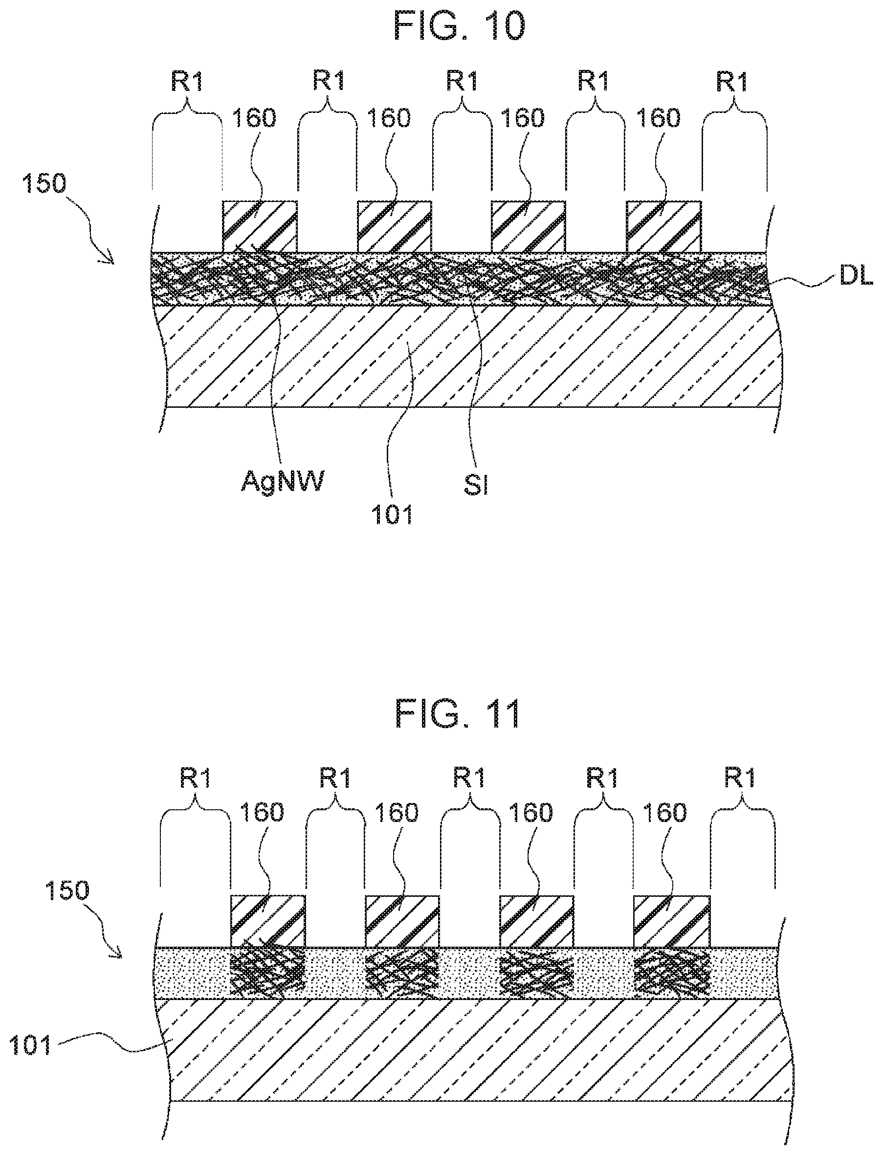 Patent US11847284 Figure 8 – Transparent electrode member, multilayer transparent electrode member, and capacitive sensor