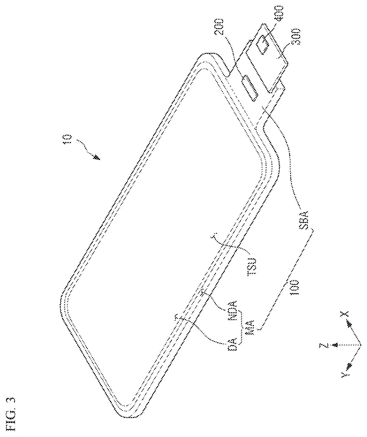 Patent US11847285 Figure 3 – Display device and position input system including the same
