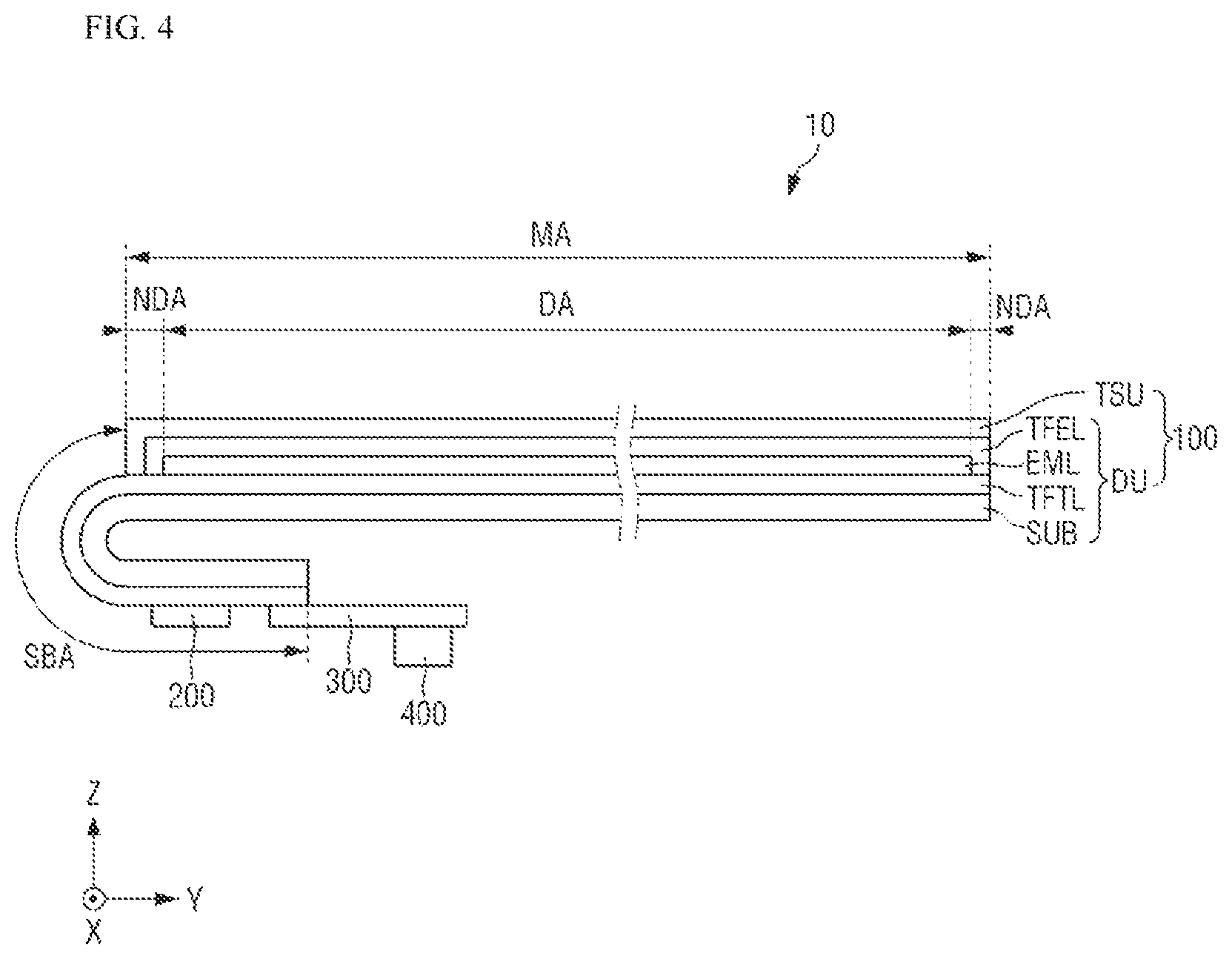 Patent US11847285 Figure 4 – Display device and position input system including the same