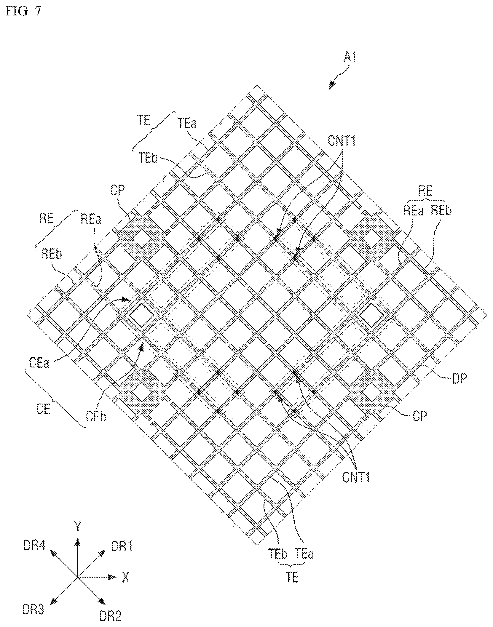 Patent US11847285 Figure 7 – Display device and position input system including the same