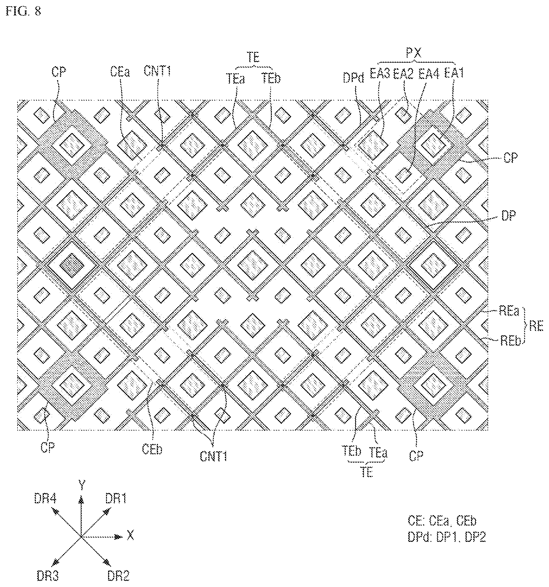 Patent US11847285 Figure 8 – Display device and position input system including the same