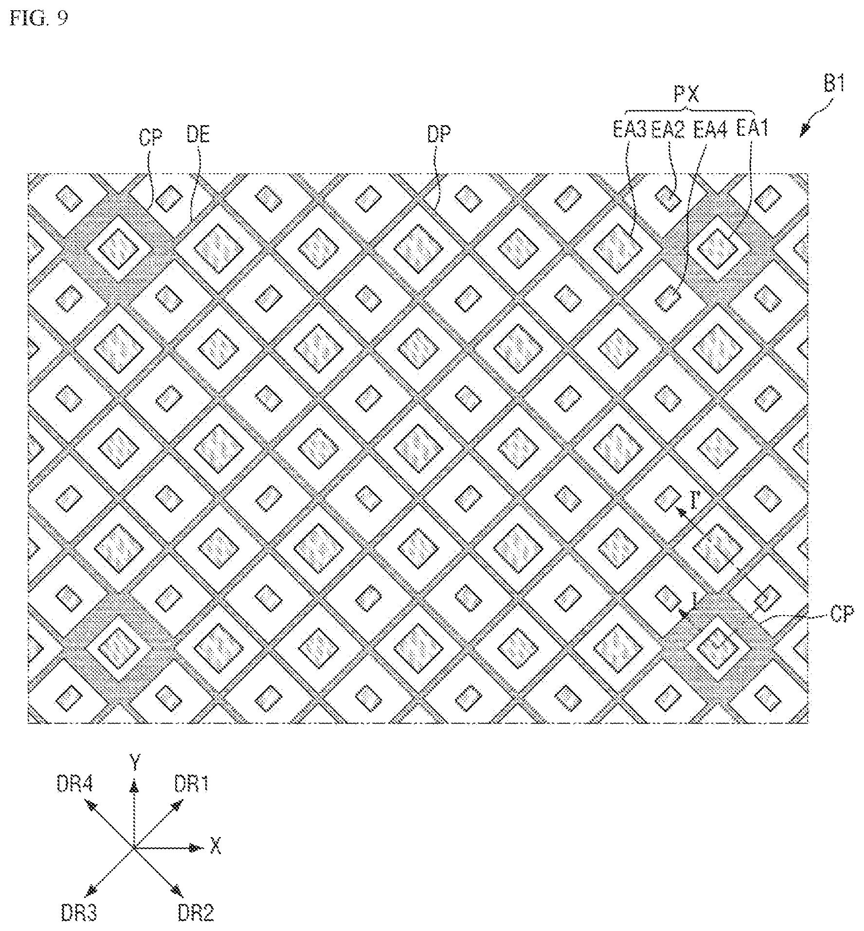 Patent US11847285 Figure 9 – Display device and position input system including the same