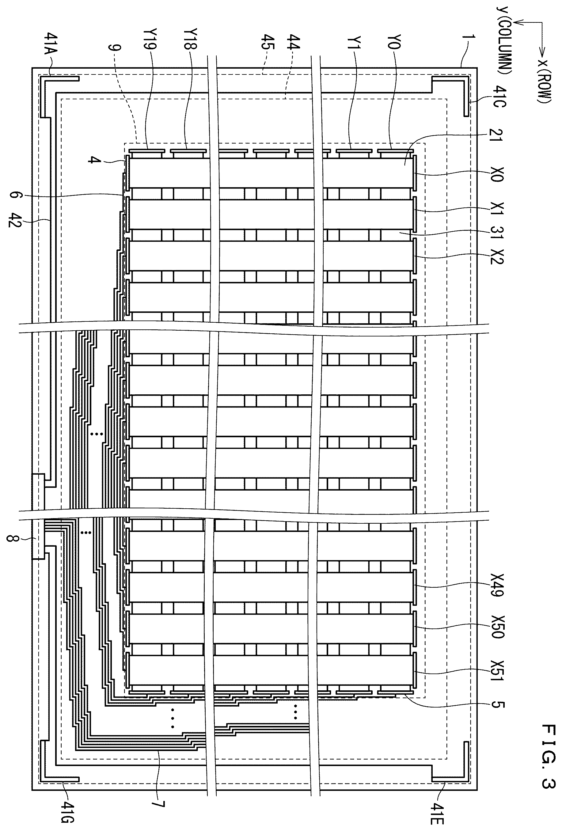 Patent US11847288 Figure 3 – Touch panel and display apparatus including touch panel