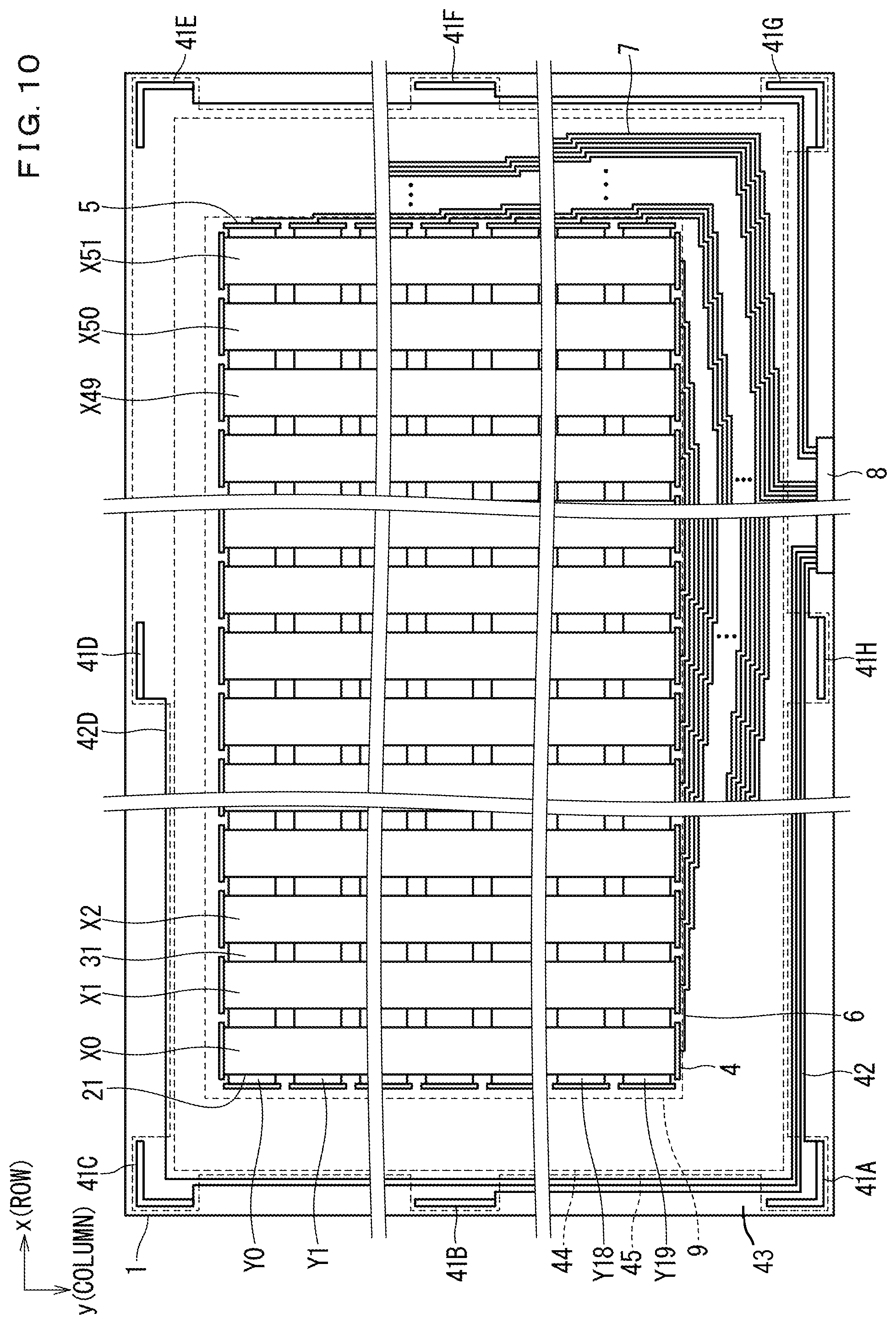 Patent US11847288 Figure 9 – Touch panel and display apparatus including touch panel