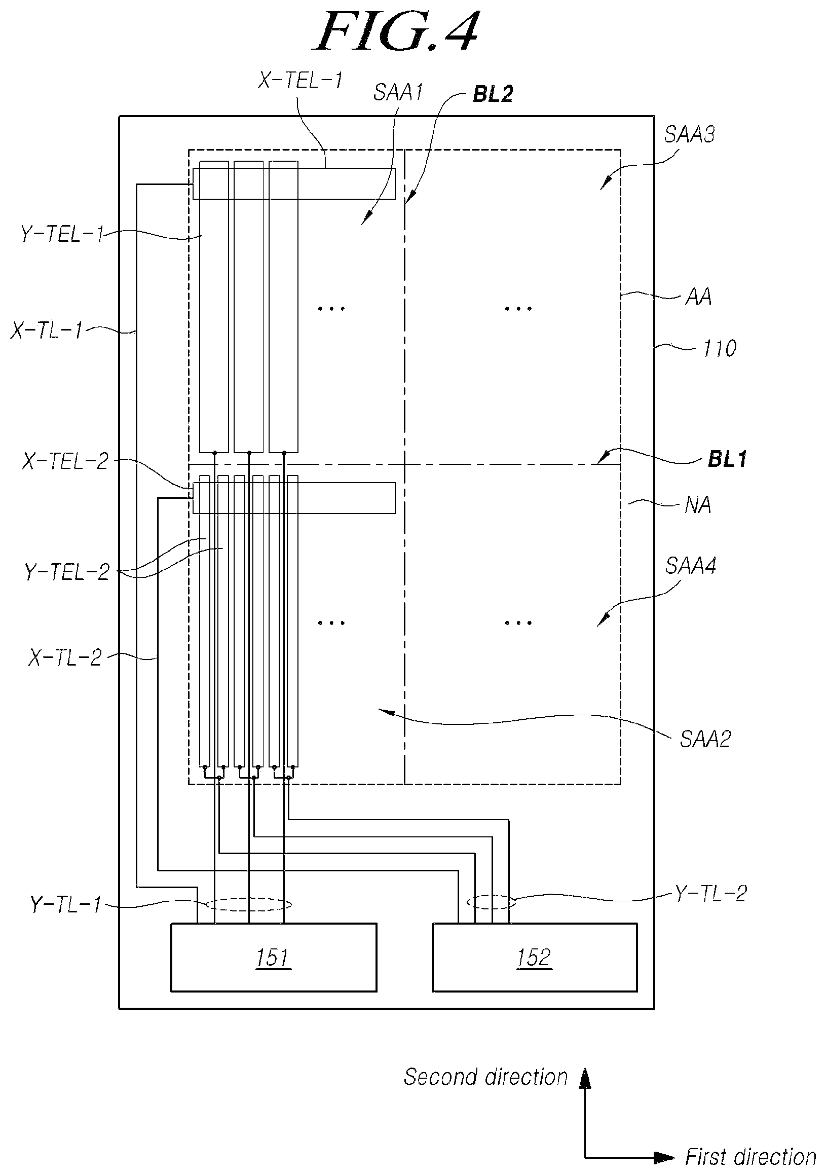 Patent US11847290 Figure 4 – Touch display device