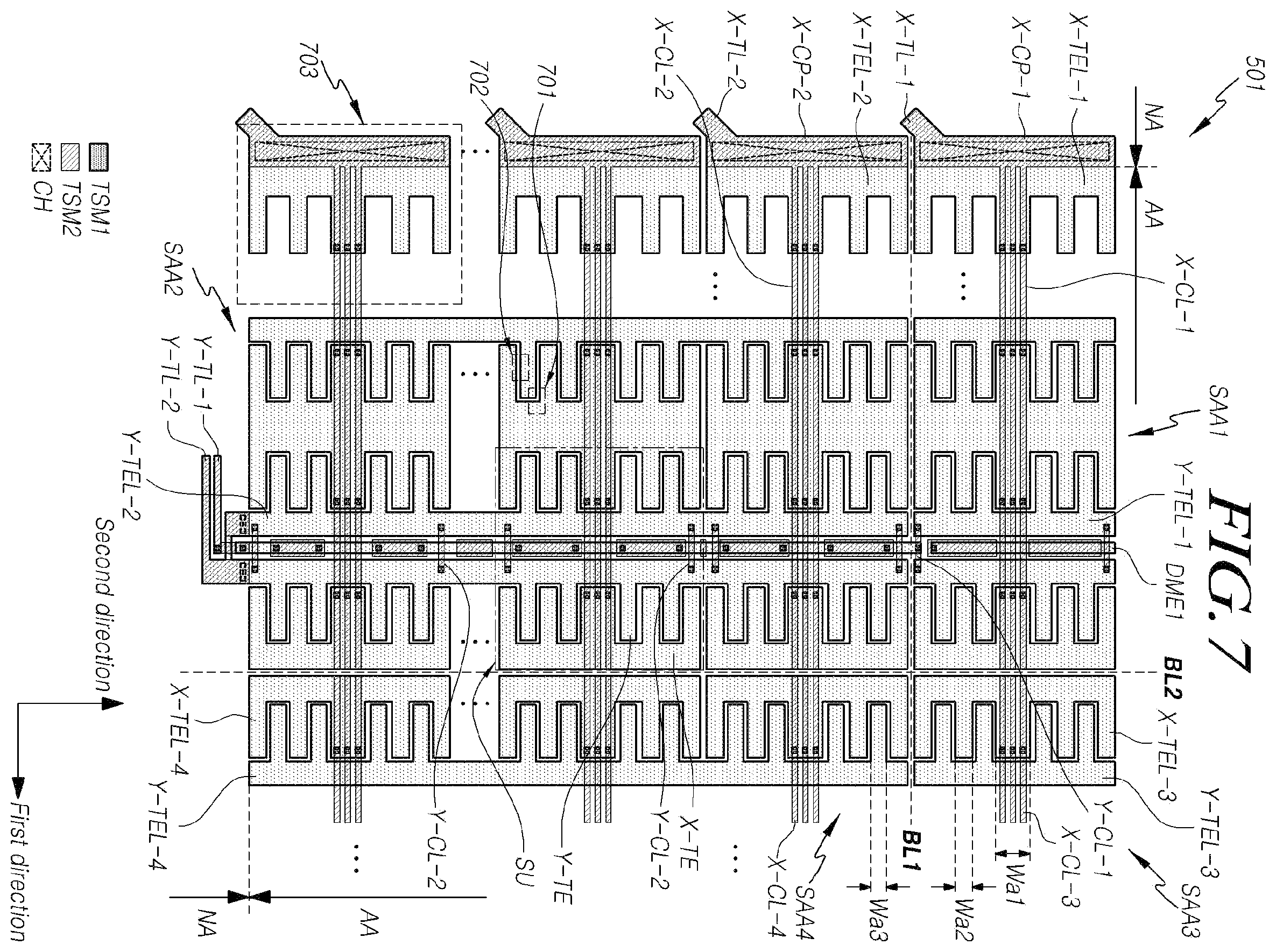 Patent US11847290 Figure 7 – Touch display device