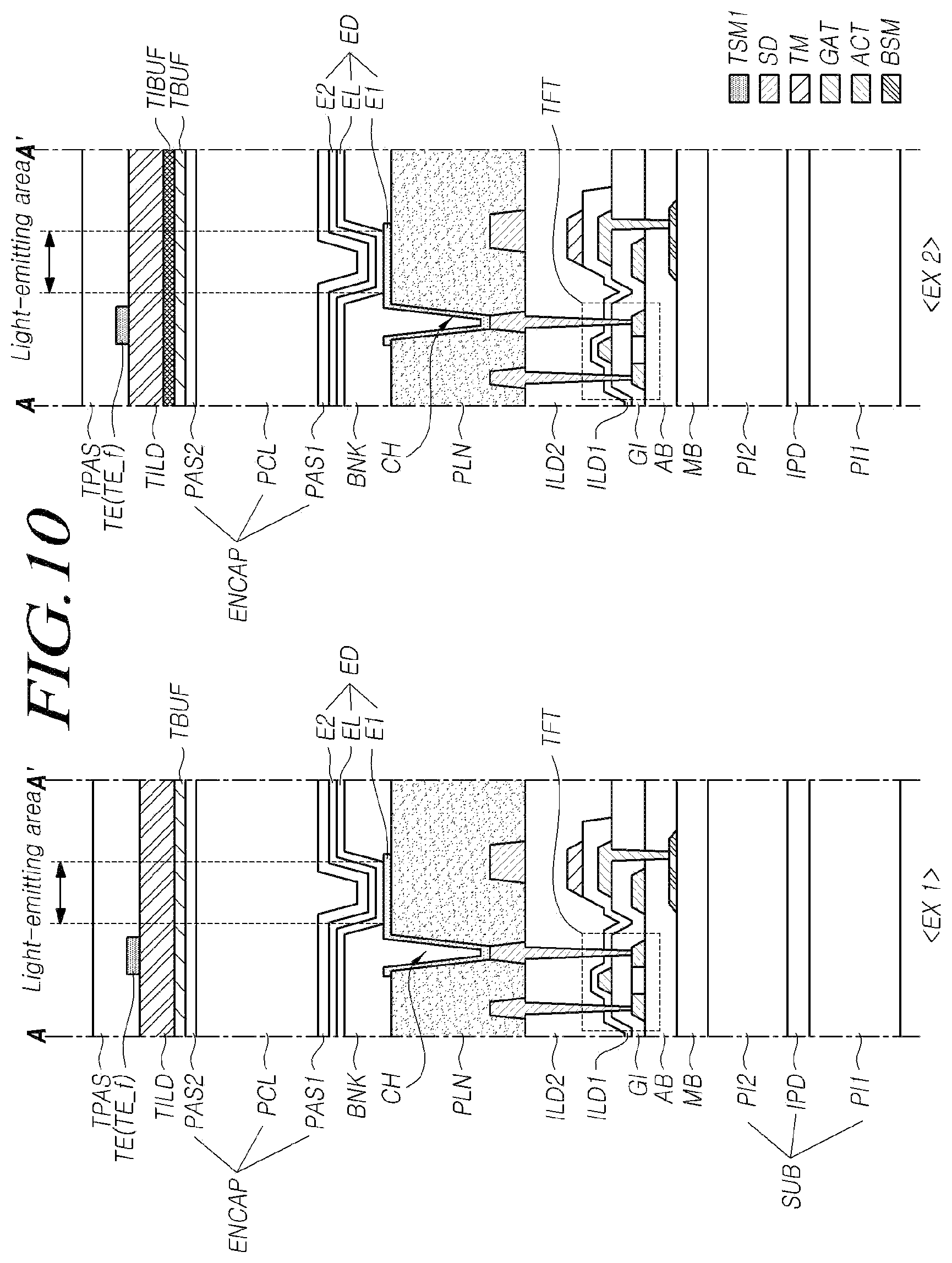 Patent US11847290 Figure 10 – Touch display device
