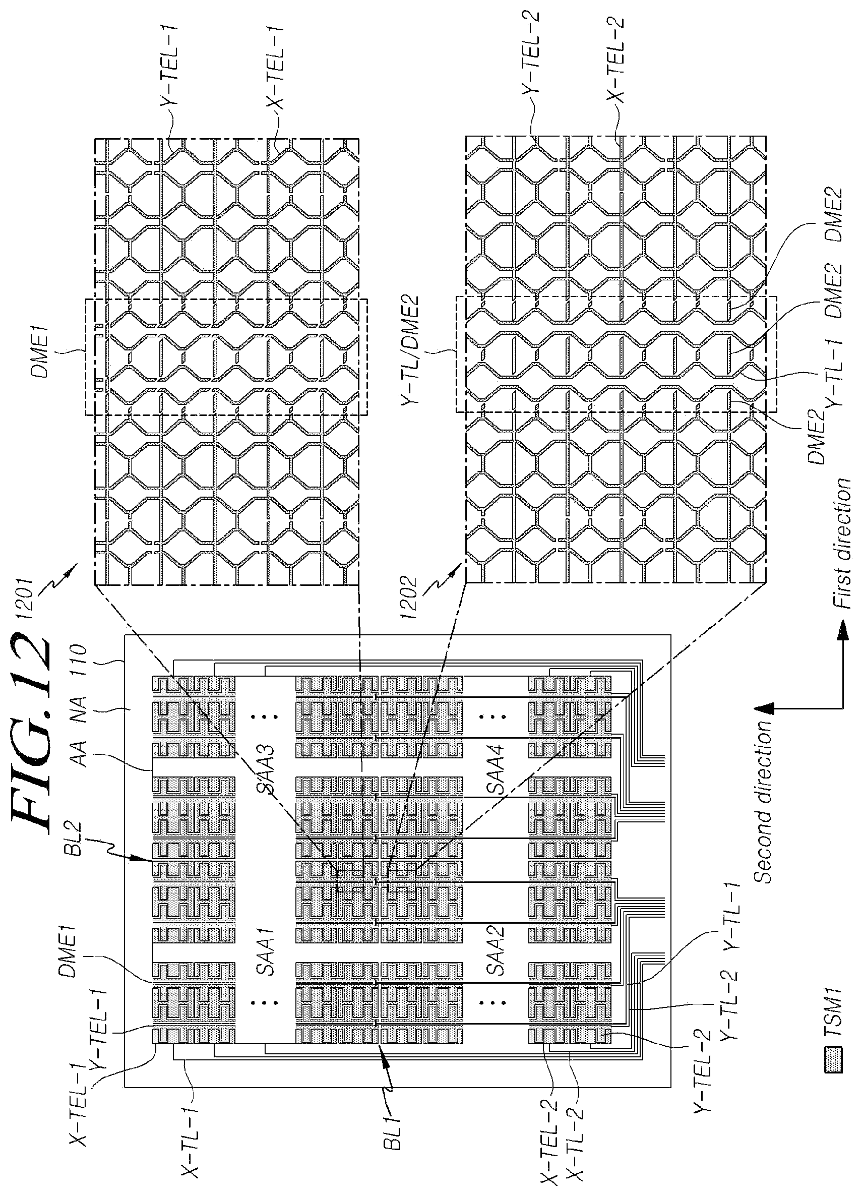 Patent US11847290 Figure 12 – Touch display device
