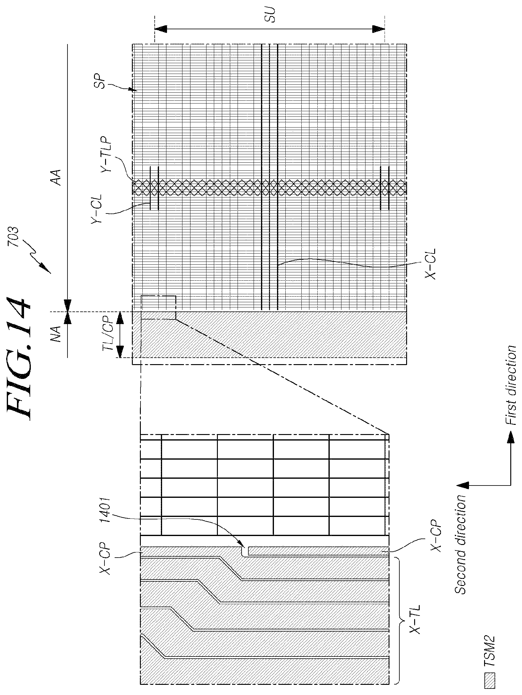 Patent US11847290 Figure 14 – Touch display device
