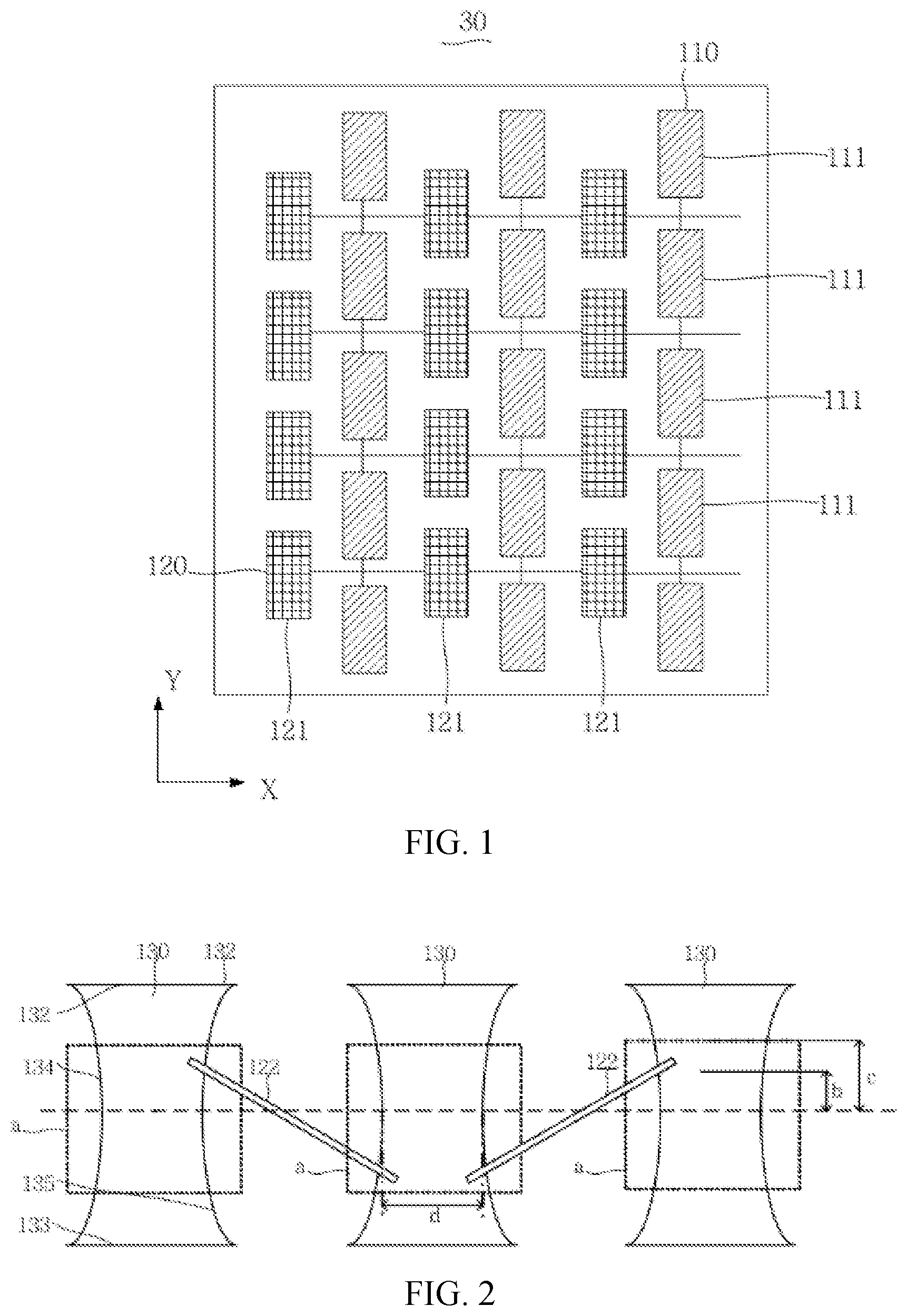 Patent US11847291 Figure 1 – Touch film layer and touch display panel