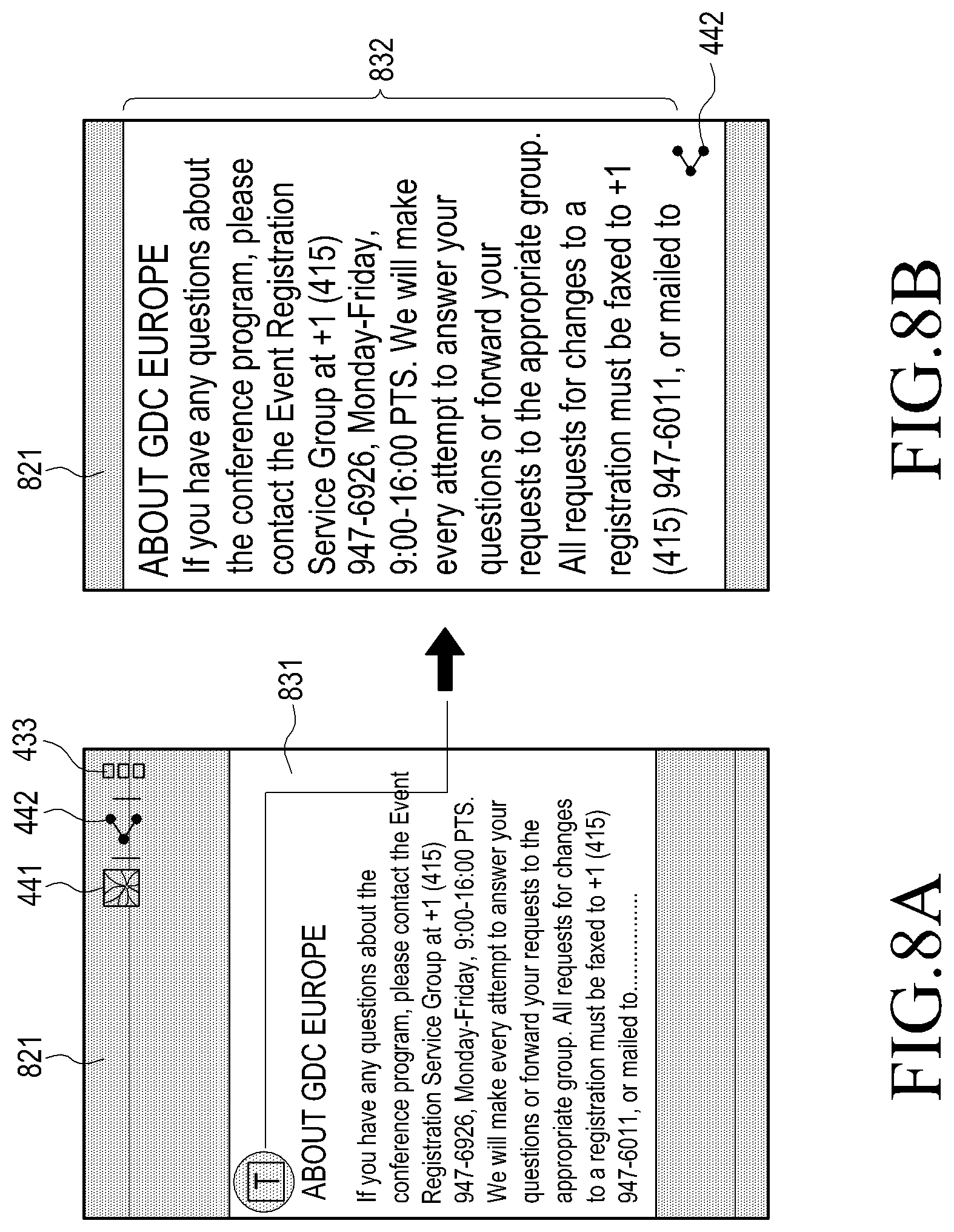 Patent US11847292 Figure 8 – Method of processing content and electronic device thereof