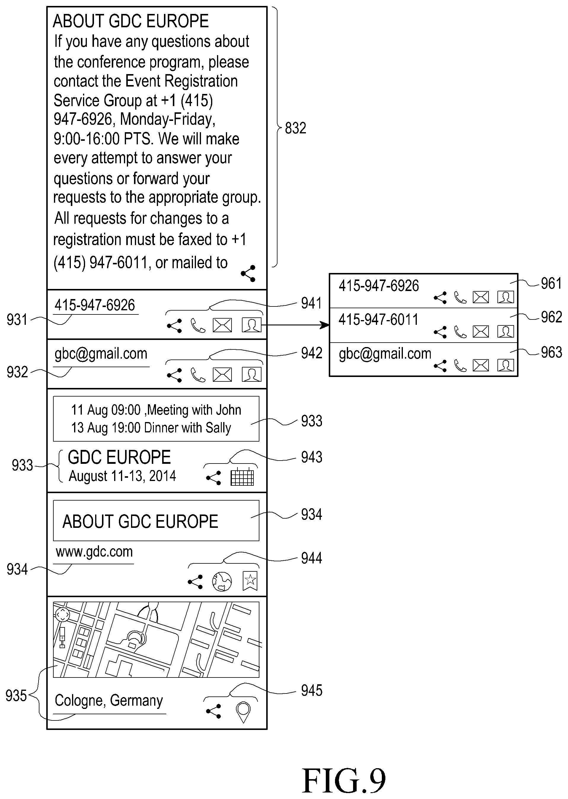 Patent US11847292 Figure 9 – Method of processing content and electronic device thereof