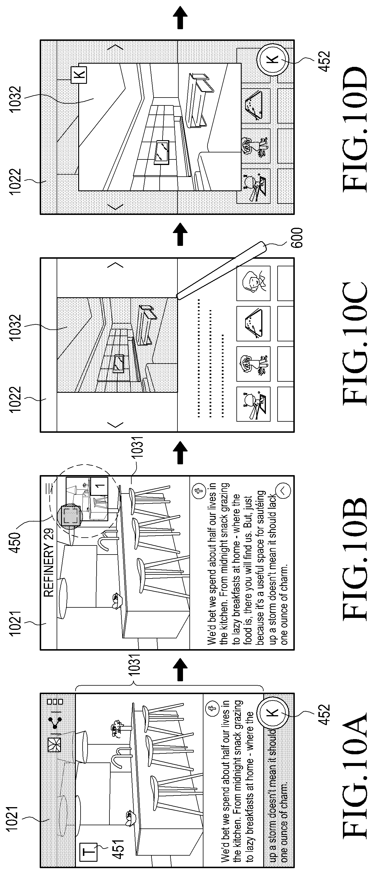 Patent US11847292 Figure 10 – Method of processing content and electronic device thereof