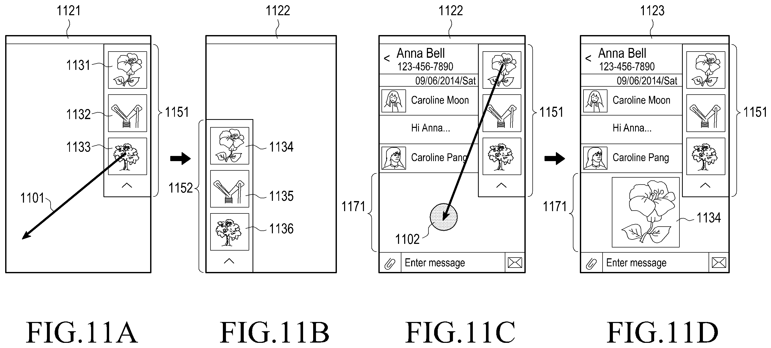 Patent US11847292 Figure 12 – Method of processing content and electronic device thereof
