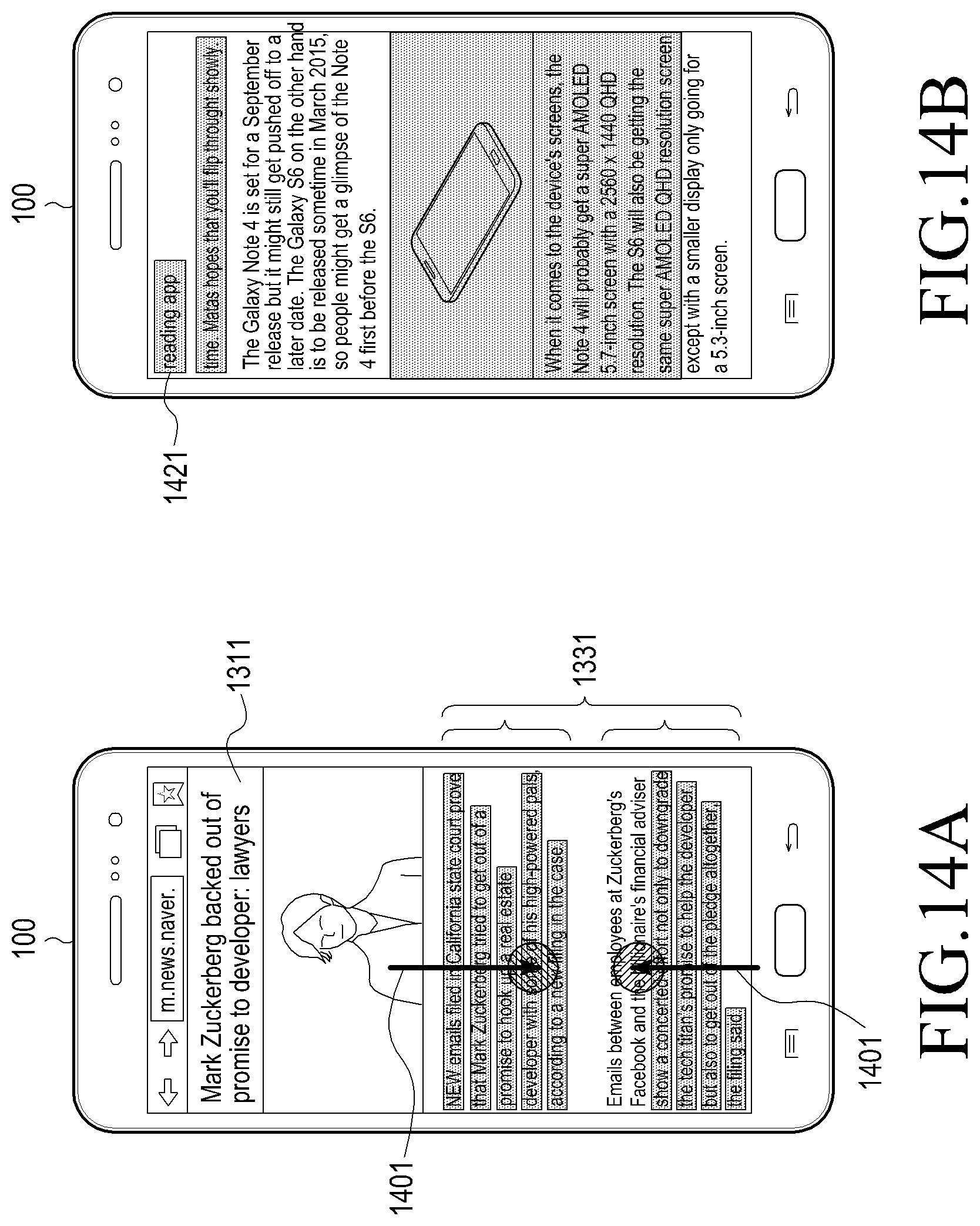 Patent US11847292 Figure 15 – Method of processing content and electronic device thereof