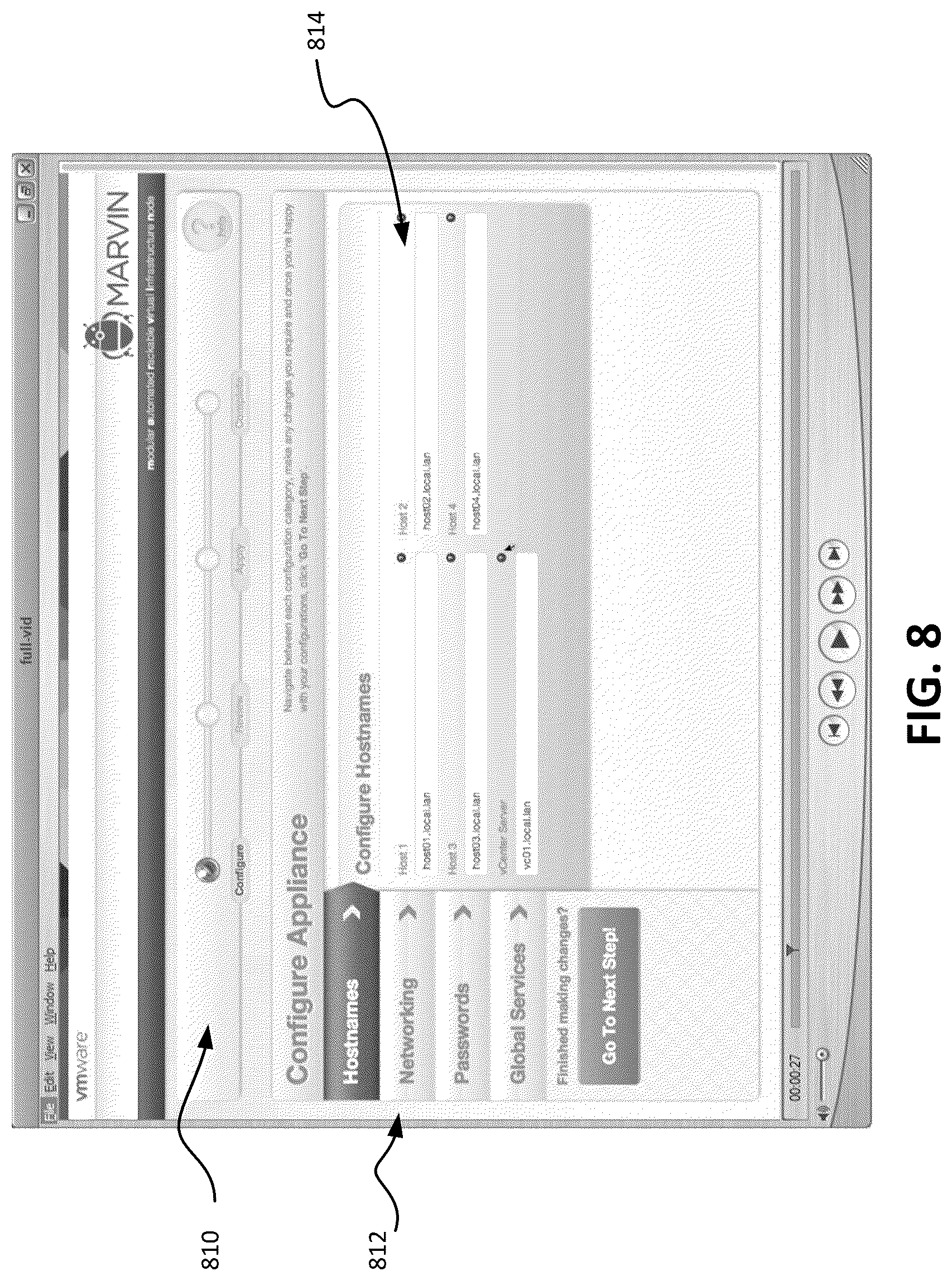 Patent US11847295 Figure 8 – Intuitive GUI for creating and managing hosts and virtual machines