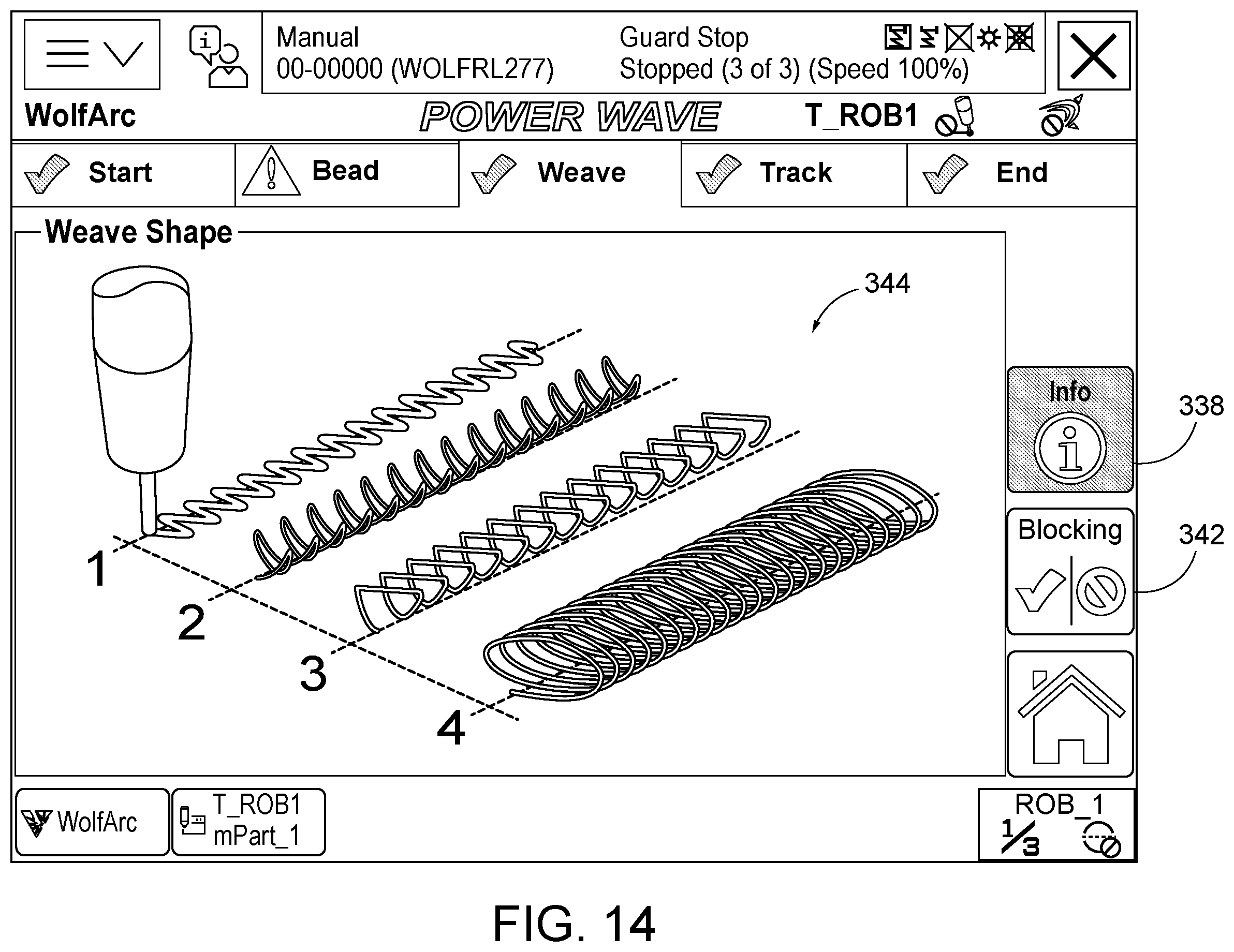 Patent US11847298 Figure 14 – User interface with real time pictograph representation of parameter settings